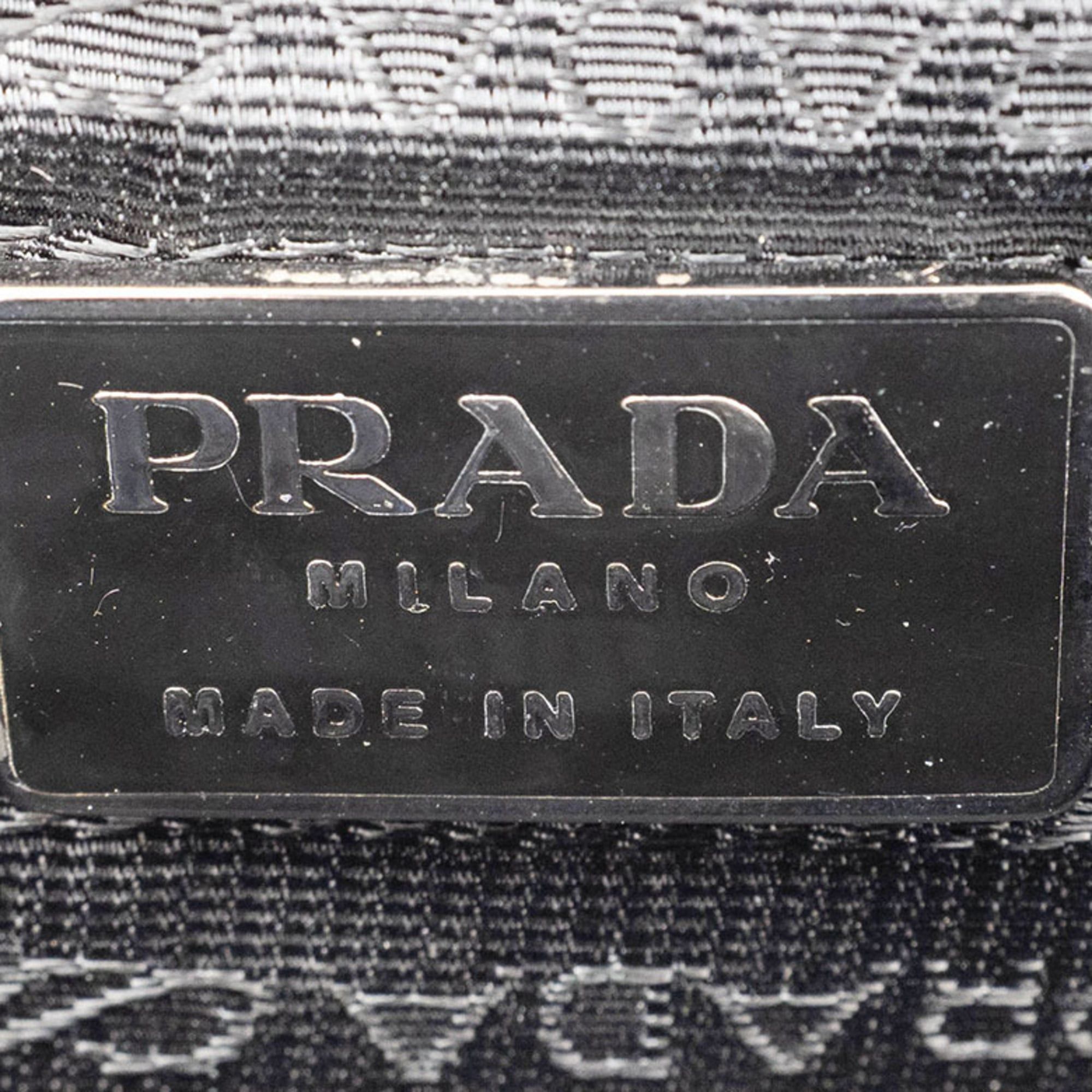 Prada Prada Handbag Velvet Dark Brown Women's PRADA Size ONE SIZE - 9 Thumbnail