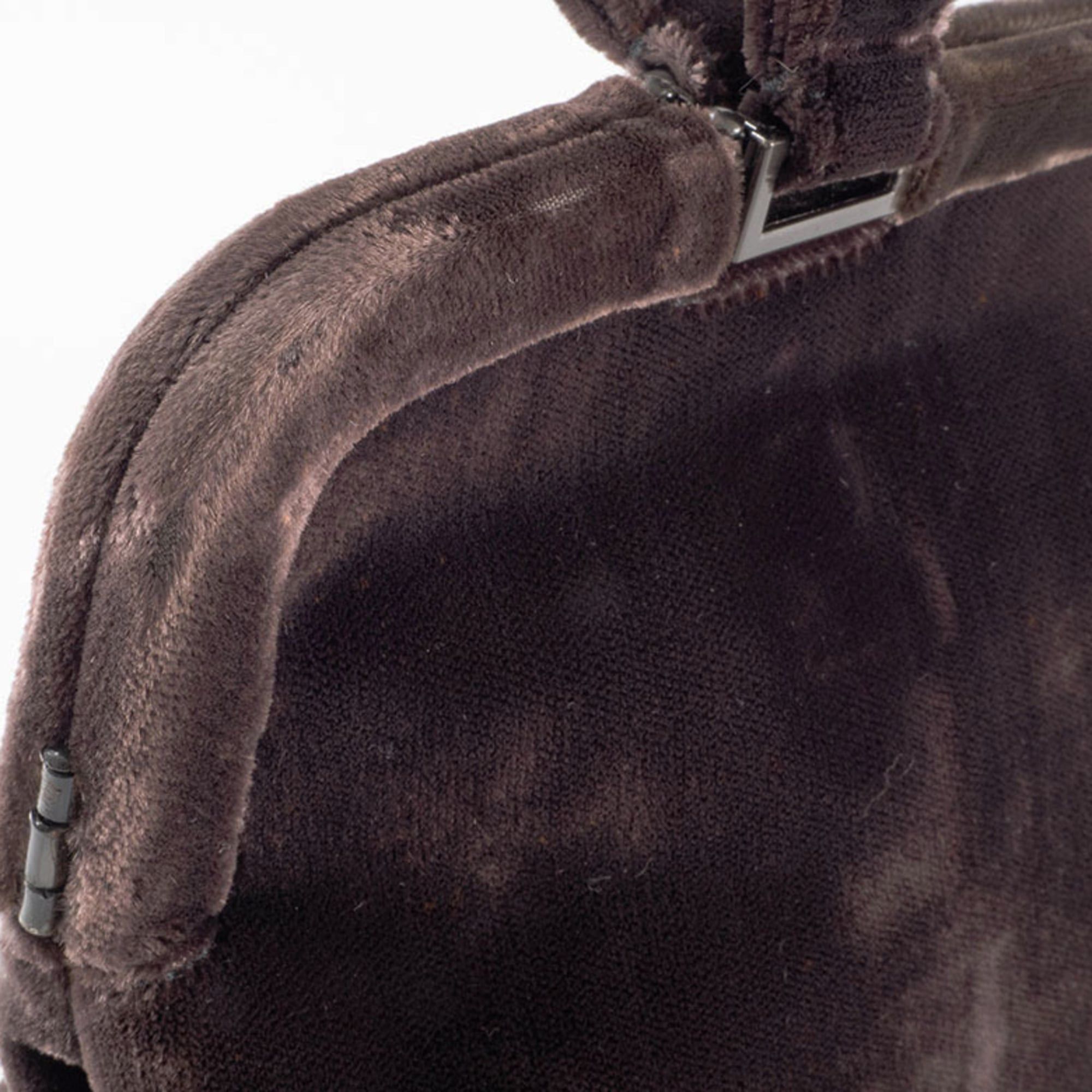 Prada Prada Handbag Velvet Dark Brown Women's PRADA Size ONE SIZE - 15 Thumbnail