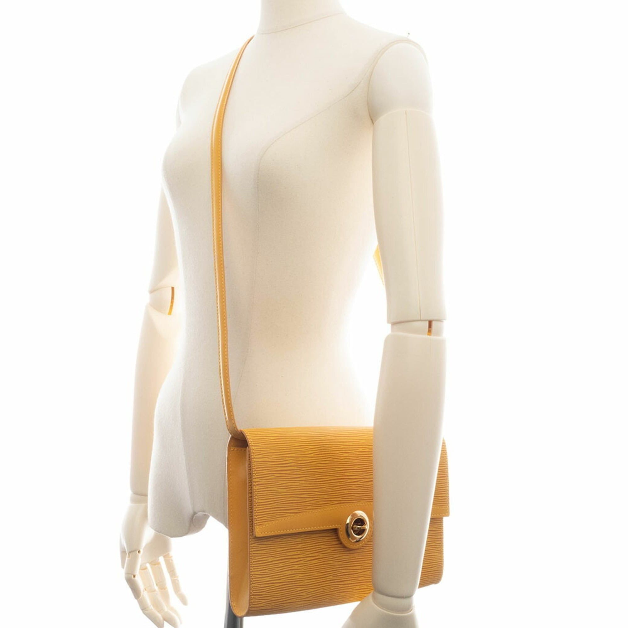 Louis Vuitton Louis Vuitton Arche Pochette Shoulder Bag in Epi Leather, Yellow, M52577 Size ONE SIZE - 11 Thumbnail