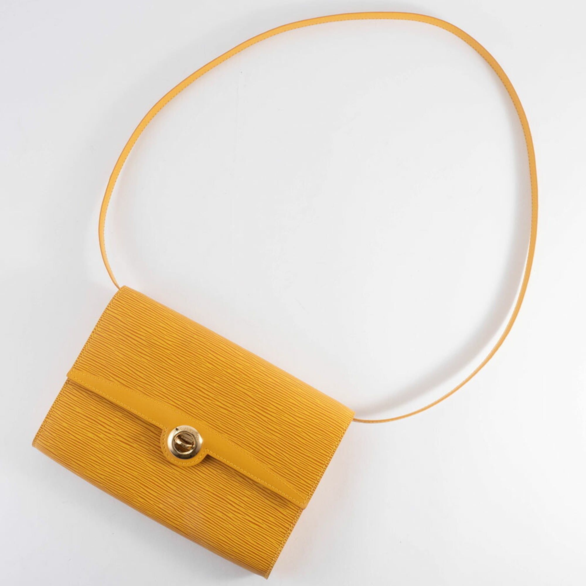 Louis Vuitton Louis Vuitton Arche Pochette Shoulder Bag in Epi Leather, Yellow, M52577 Size ONE SIZE - 9 Thumbnail