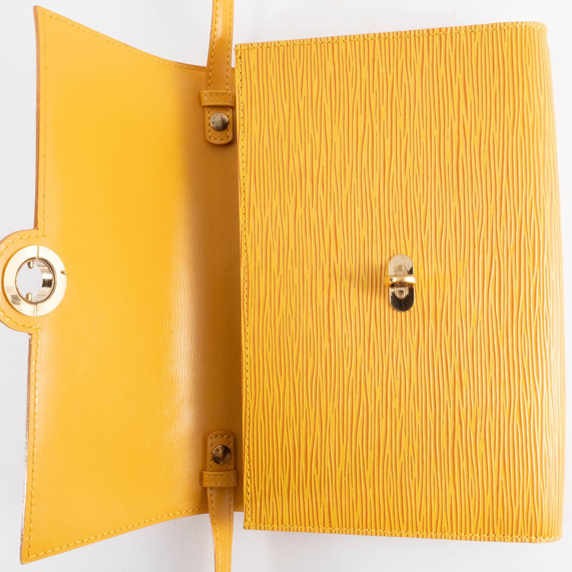 Louis Vuitton Louis Vuitton Arche Pochette Shoulder Bag in Epi Leather, Yellow, M52577 Size ONE SIZE - 17 Thumbnail