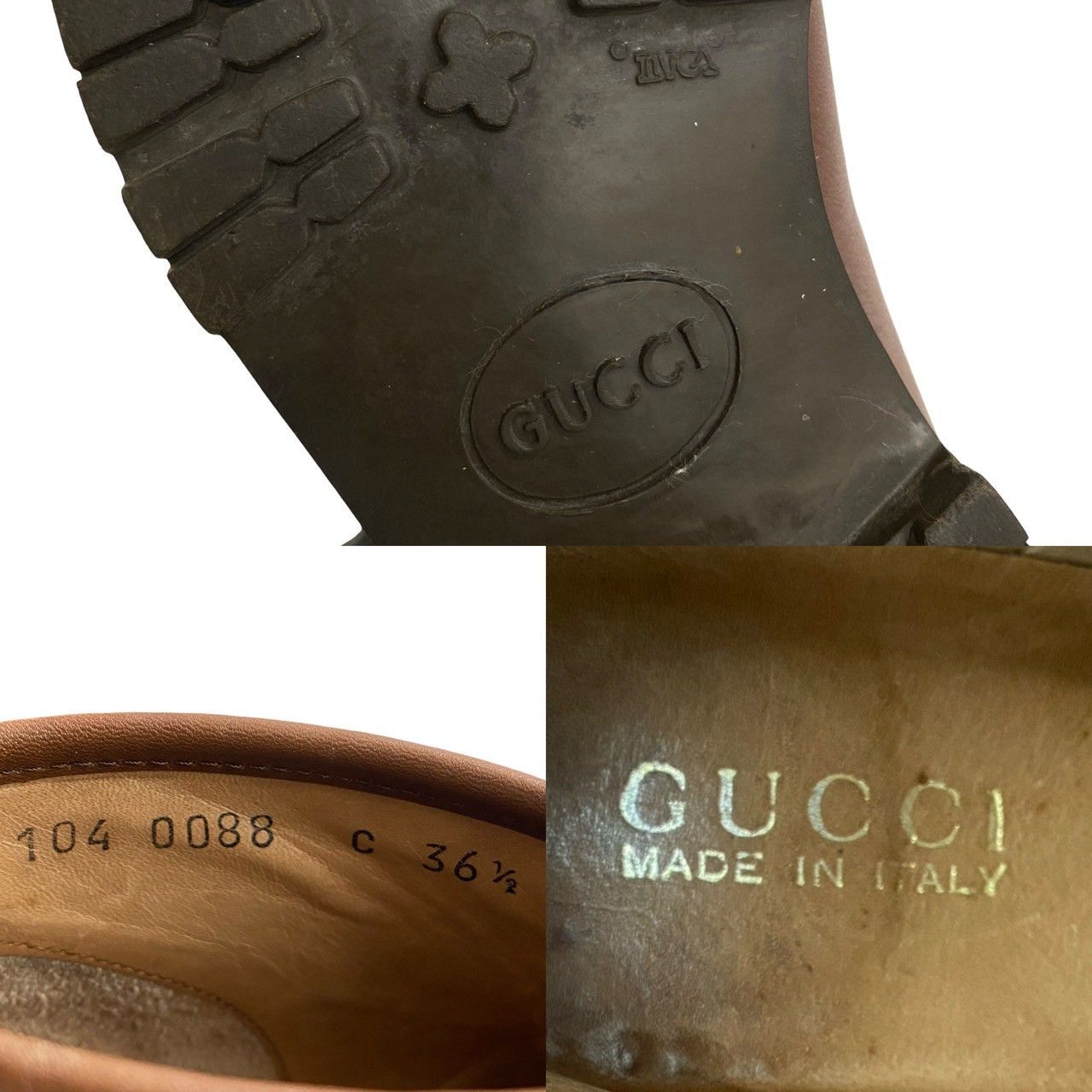 Gucci Gucci Gucci Horsebit Leather Boots Leather Shoes DUTY FREE for USA Size ONE SIZE - 2 Thumbnail