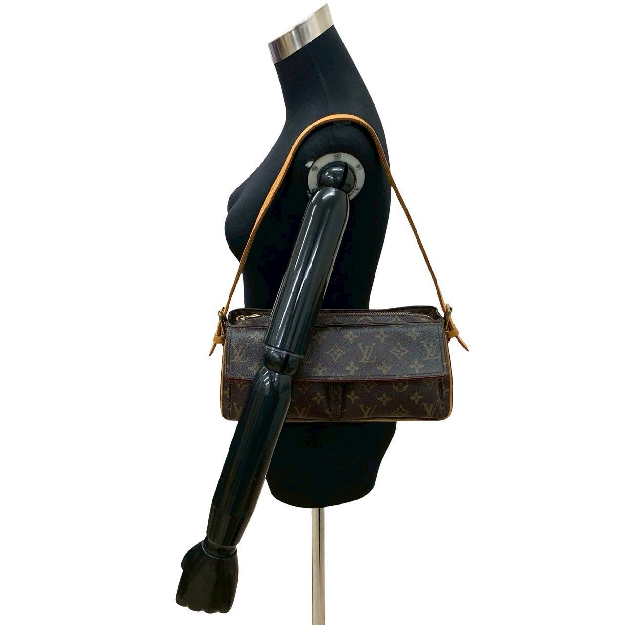Louis Vuitton Louis Vuitton Louis Vuitton Vivasite Monogram Leather Shoulder Bag Canvas Shoulder Bag DUTY FREE for USA Size ONE SIZE - 3 Thumbnail