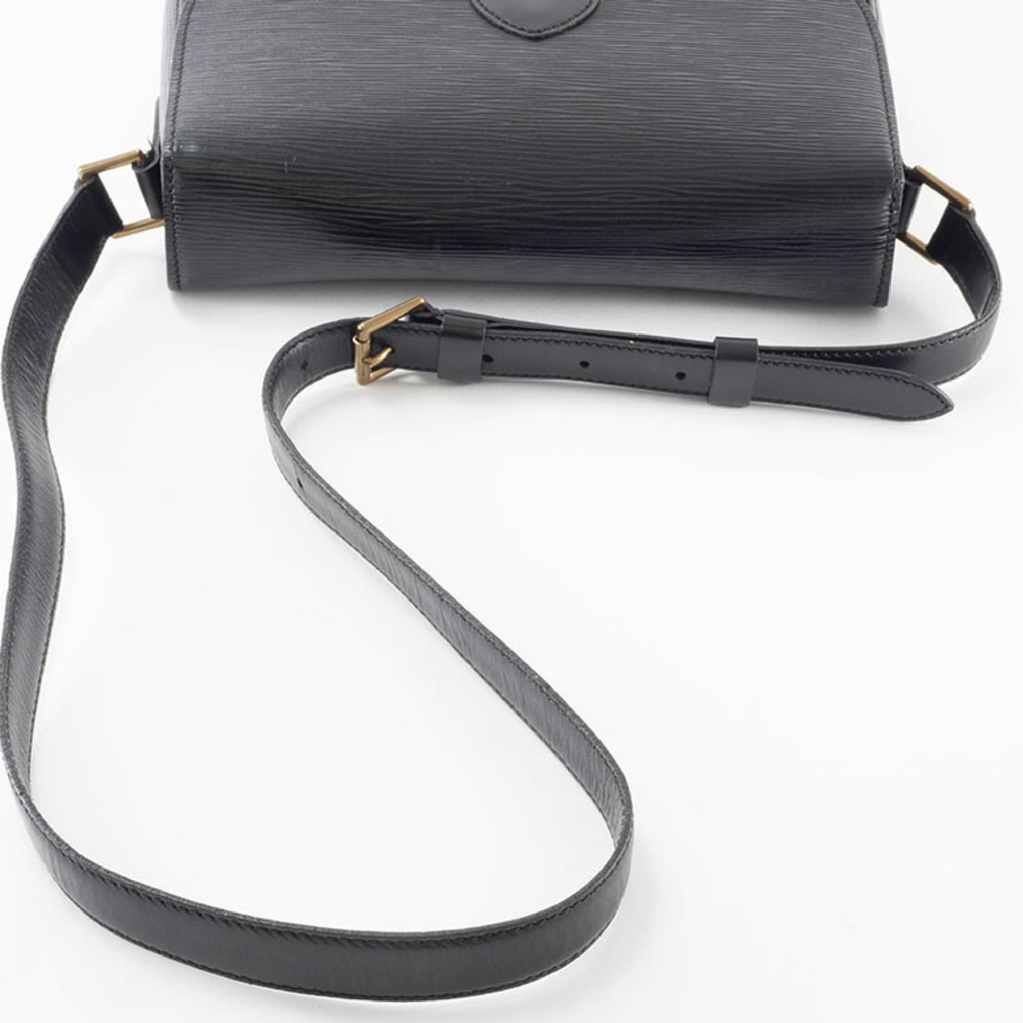 Louis Vuitton Louis Vuitton Saint-Cloud Epi Leather Shoulder Bag M52192 Black Women's (Slightly Sticky) Size ONE SIZE - 6 Thumbnail