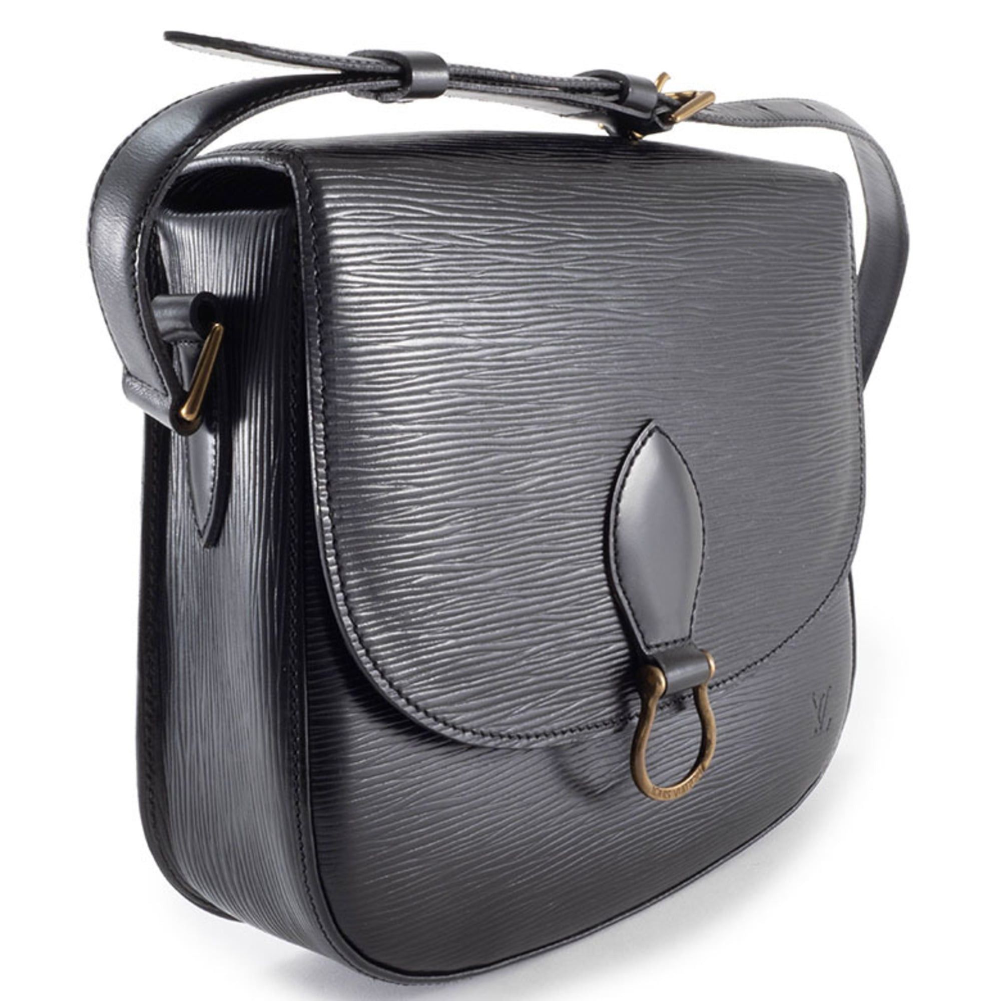Louis Vuitton Louis Vuitton Saint-Cloud Epi Leather Shoulder Bag M52192 Black Women's (Slightly Sticky) Size ONE SIZE - 3 Thumbnail