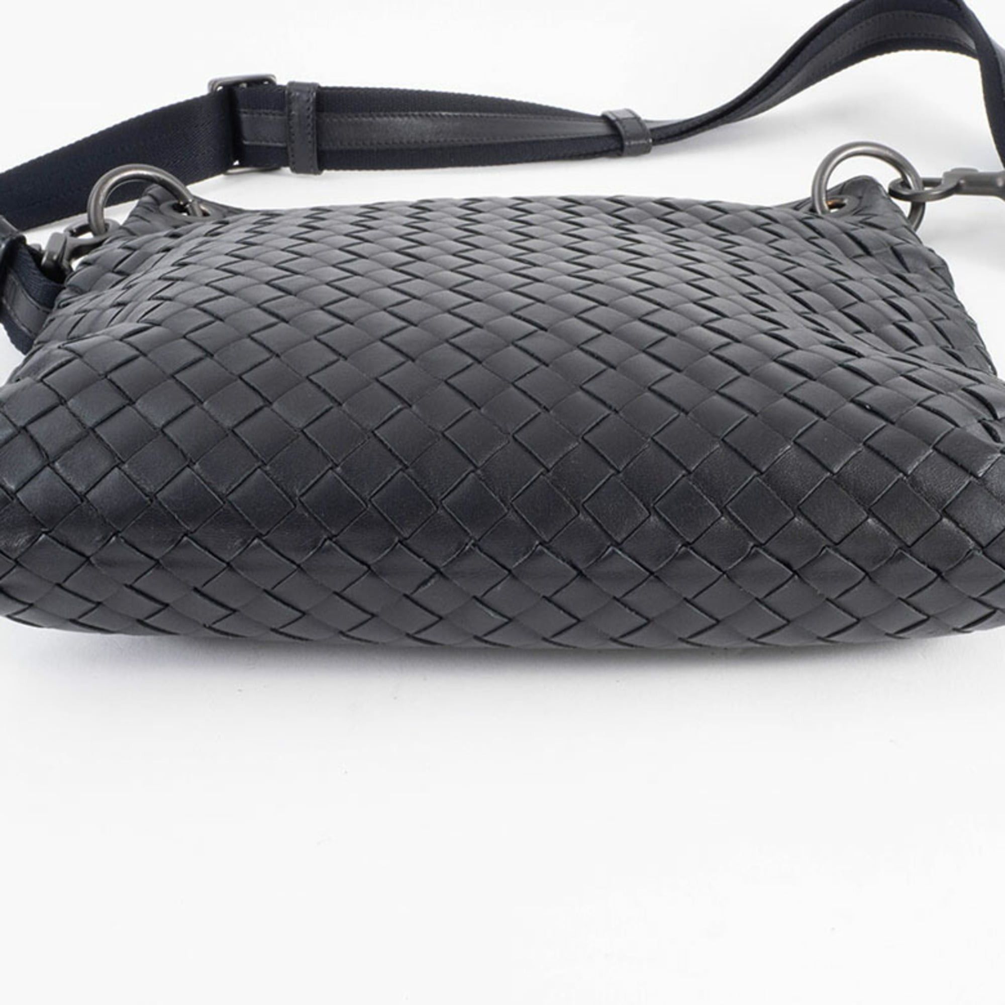 Bottega Veneta Bottega Veneta Intrecciato Shoulder Bag 172736 Leather Black Women's Sacoche BOTTEGA VENETA Size ONE SIZE - 6 Thumbnail