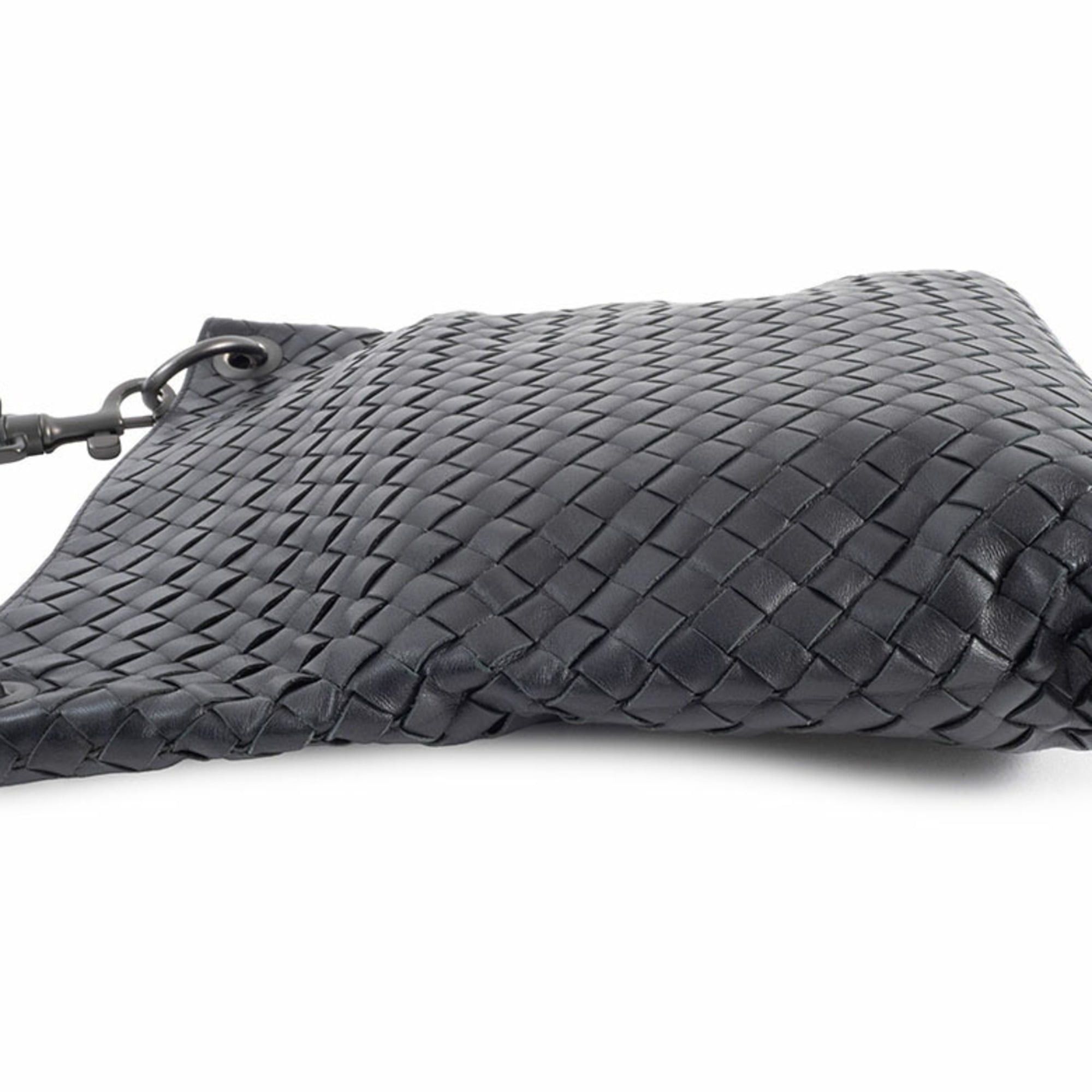 Bottega Veneta Bottega Veneta Intrecciato Shoulder Bag 172736 Leather Black Women's Sacoche BOTTEGA VENETA Size ONE SIZE - 4 Thumbnail