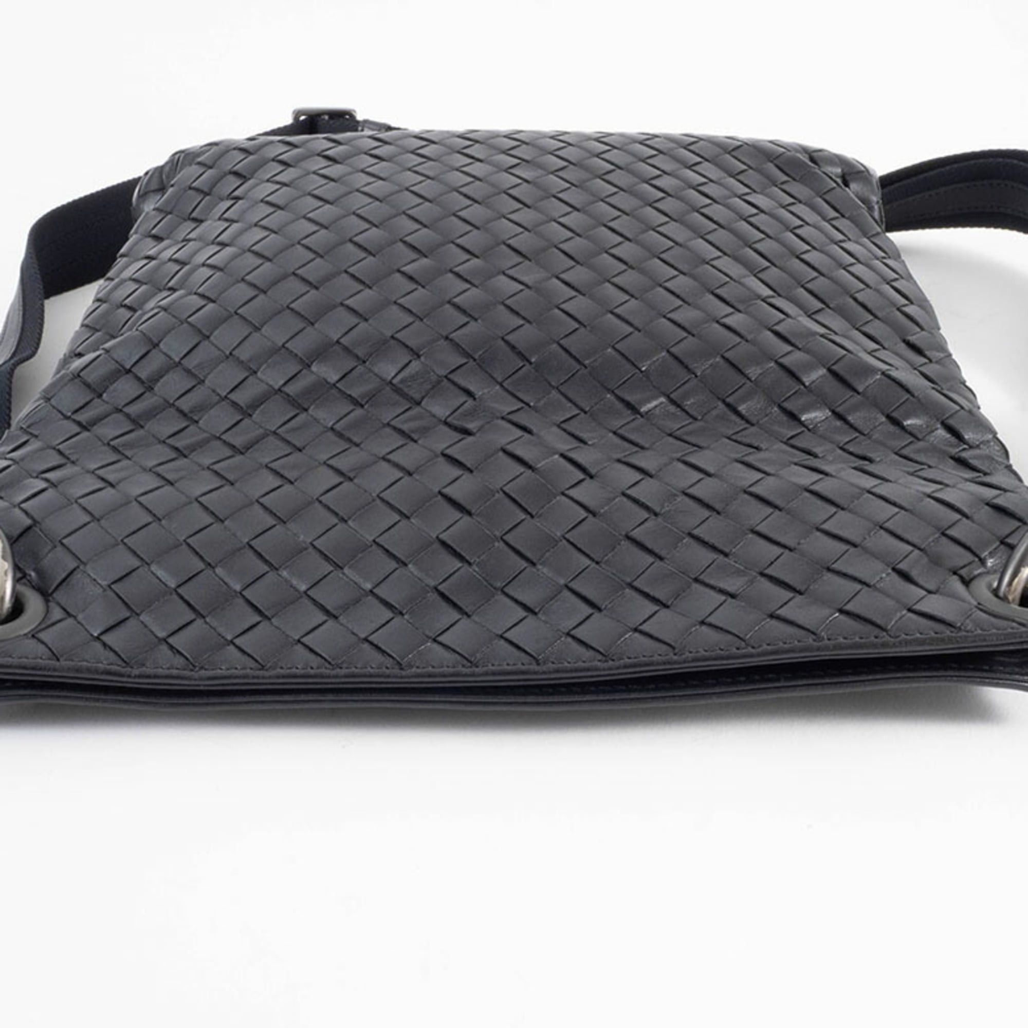 Bottega Veneta Bottega Veneta Intrecciato Shoulder Bag 172736 Leather Black Women's Sacoche BOTTEGA VENETA Size ONE SIZE - 5 Thumbnail