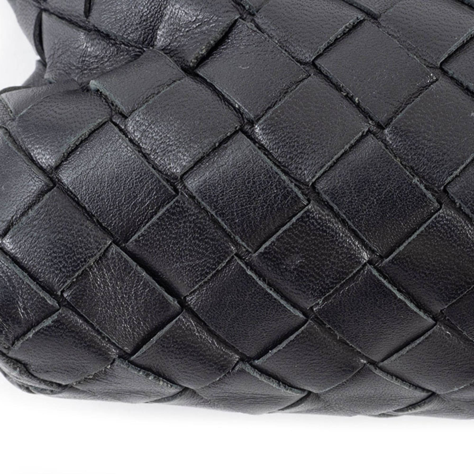 Bottega Veneta Bottega Veneta Intrecciato Shoulder Bag 172736 Leather Black Women's Sacoche BOTTEGA VENETA Size ONE SIZE - 18 Thumbnail