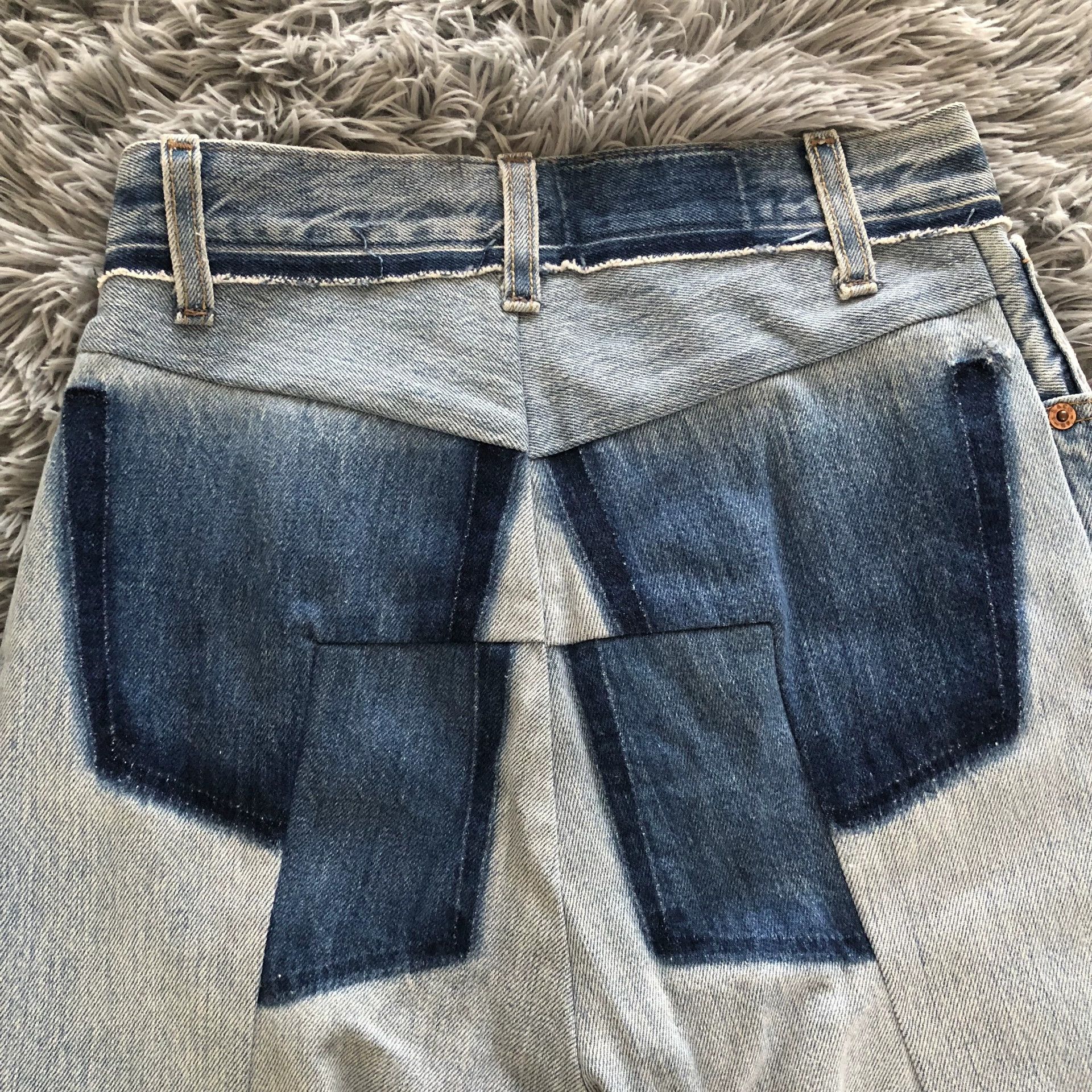 Vetements Vetements Blue Patchwork High-Waist Jeans Size US 26 / EU 42 - 6 Thumbnail