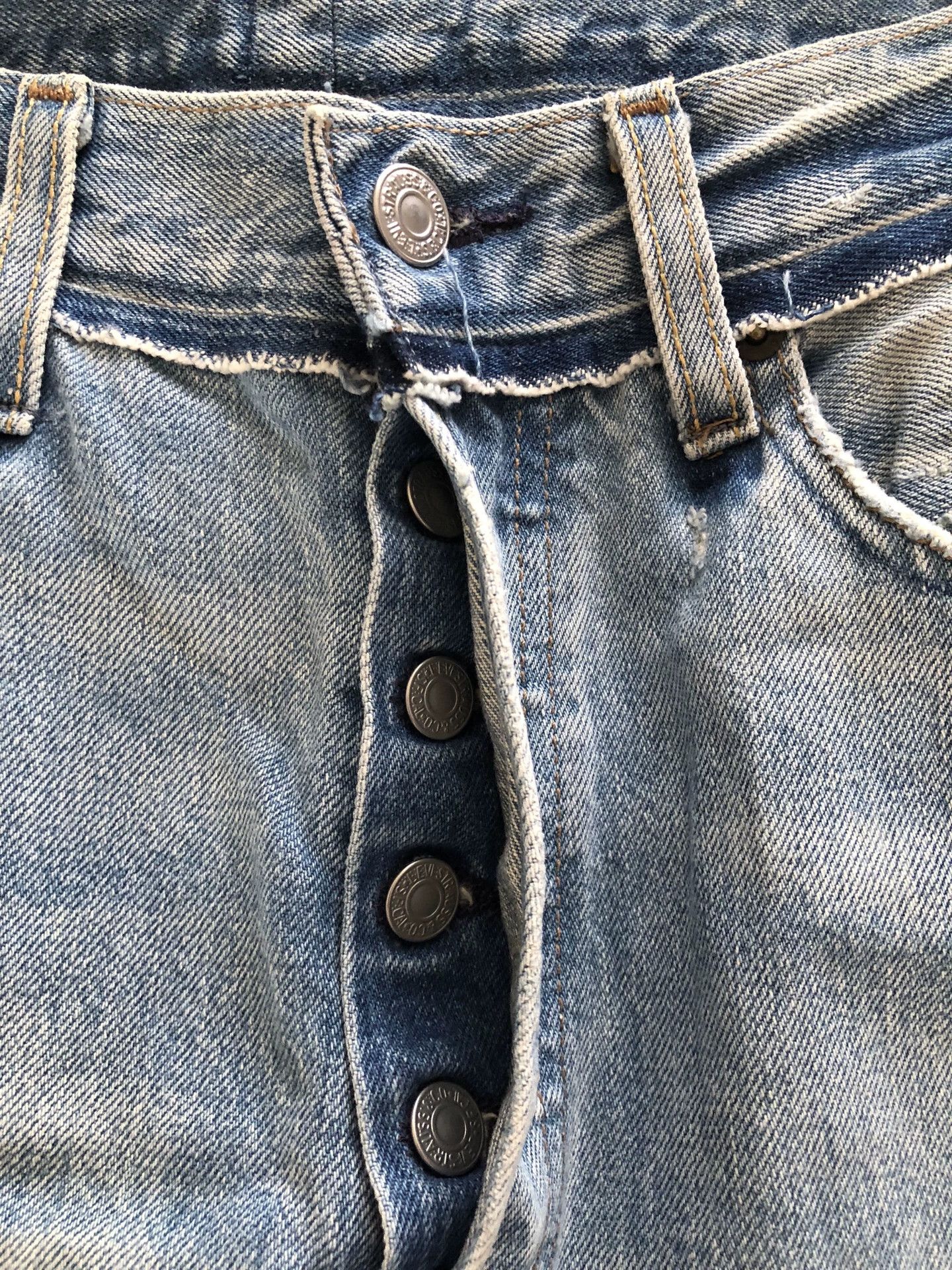 Vetements Vetements Blue Patchwork High-Waist Jeans Size US 26 / EU 42 - 2 Thumbnail