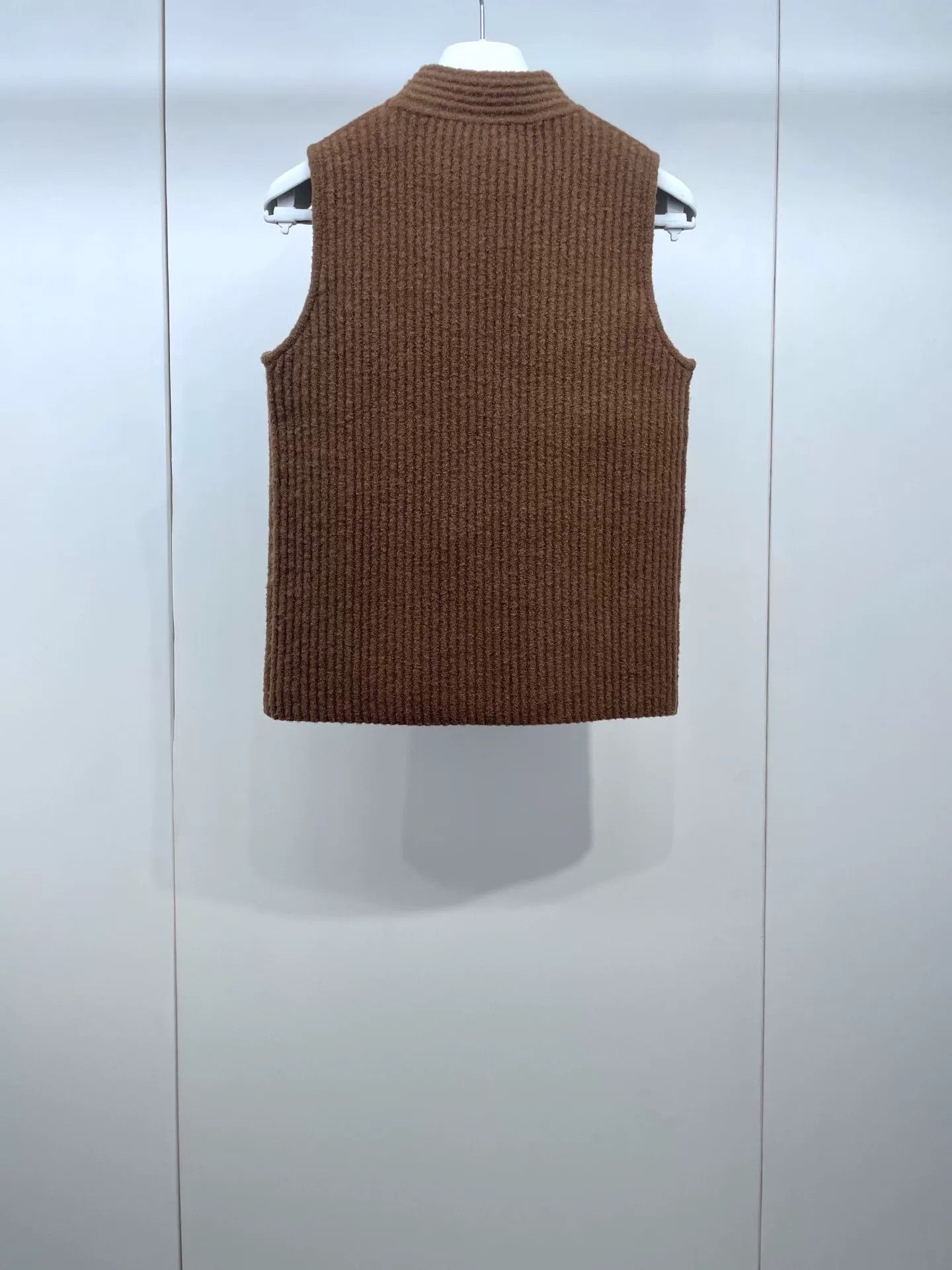 Hermes Hermes Brown Striped Knit Vest Size US M / EU 48-50 / 2 - 2 Thumbnail