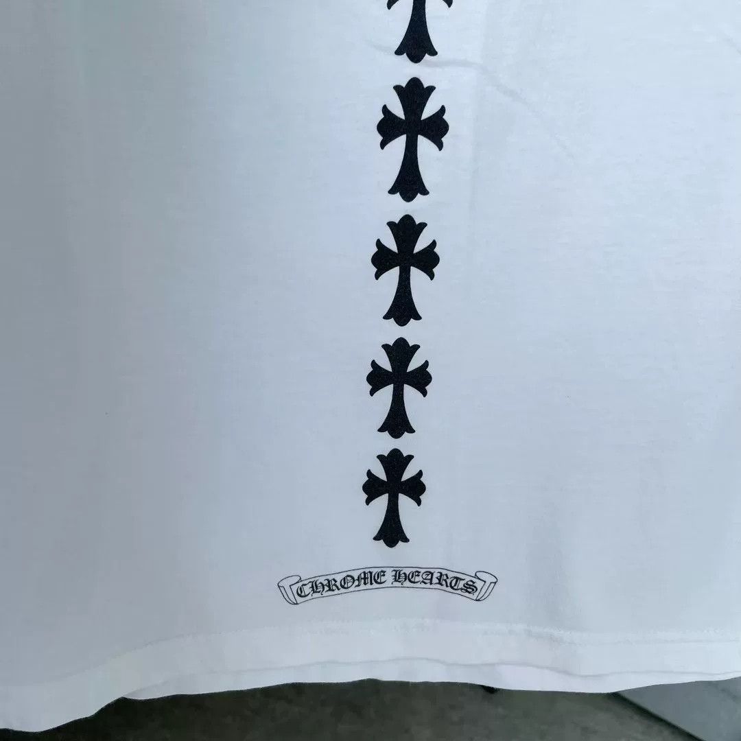 Chrome Hearts Chrome Hearts White Cross Scroll Short Sleeve Size US M / EU 48-50 / 2 - 5 Thumbnail