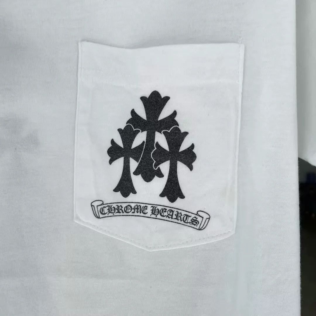 Chrome Hearts Chrome Hearts White Cross Scroll Short Sleeve Size US M / EU 48-50 / 2 - 3 Thumbnail