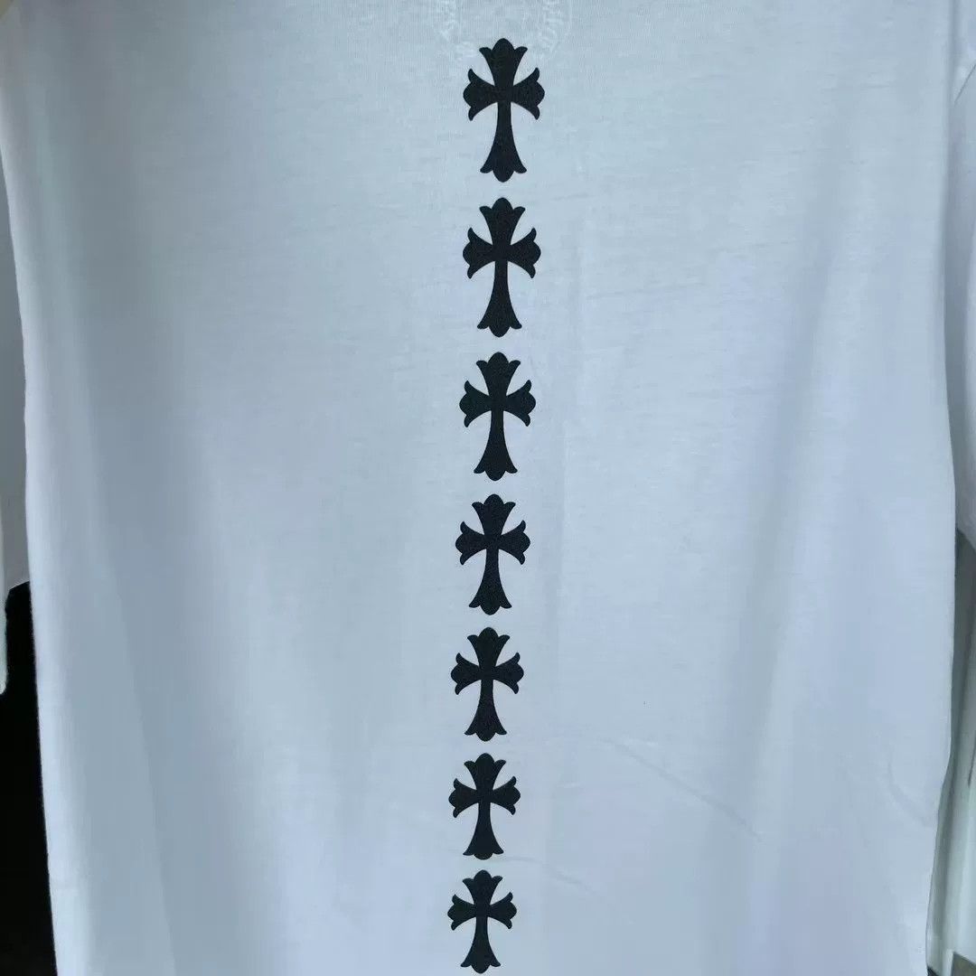 Chrome Hearts Chrome Hearts White Cross Scroll Short Sleeve Size US M / EU 48-50 / 2 - 4 Thumbnail