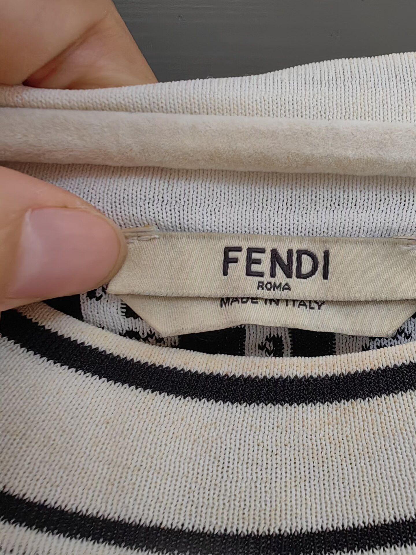 Fendi Fendi Classic Monogram Knit Short Sleeve Size US XS / EU 42 / 0 - 2 Thumbnail
