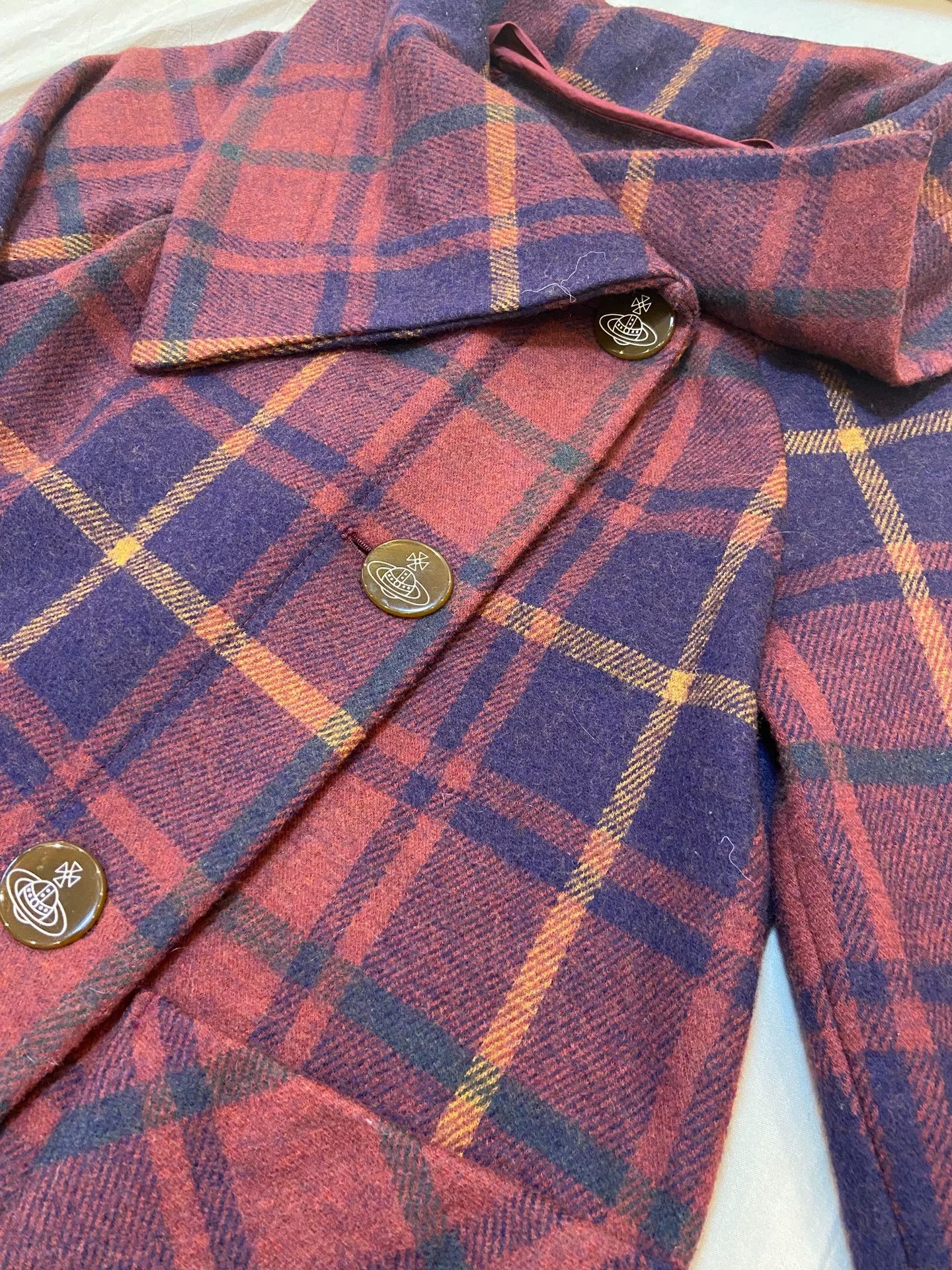 Vivienne Westwood Vivienne Westwood Red Plaid Coat Size US S / EU 44-46 / 1 - 2 Thumbnail
