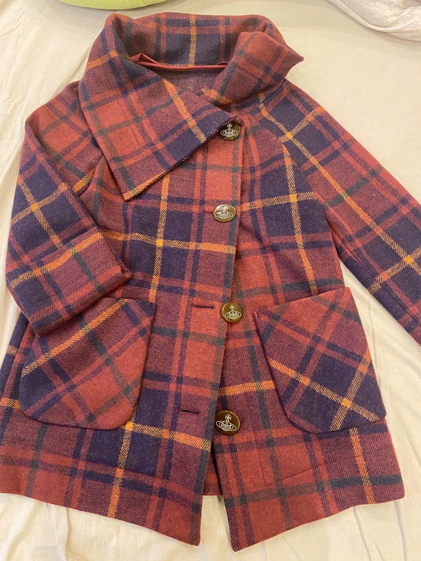 Vivienne Westwood Vivienne Westwood Red Plaid Coat Size US S / EU 44-46 / 1 - 5 Thumbnail