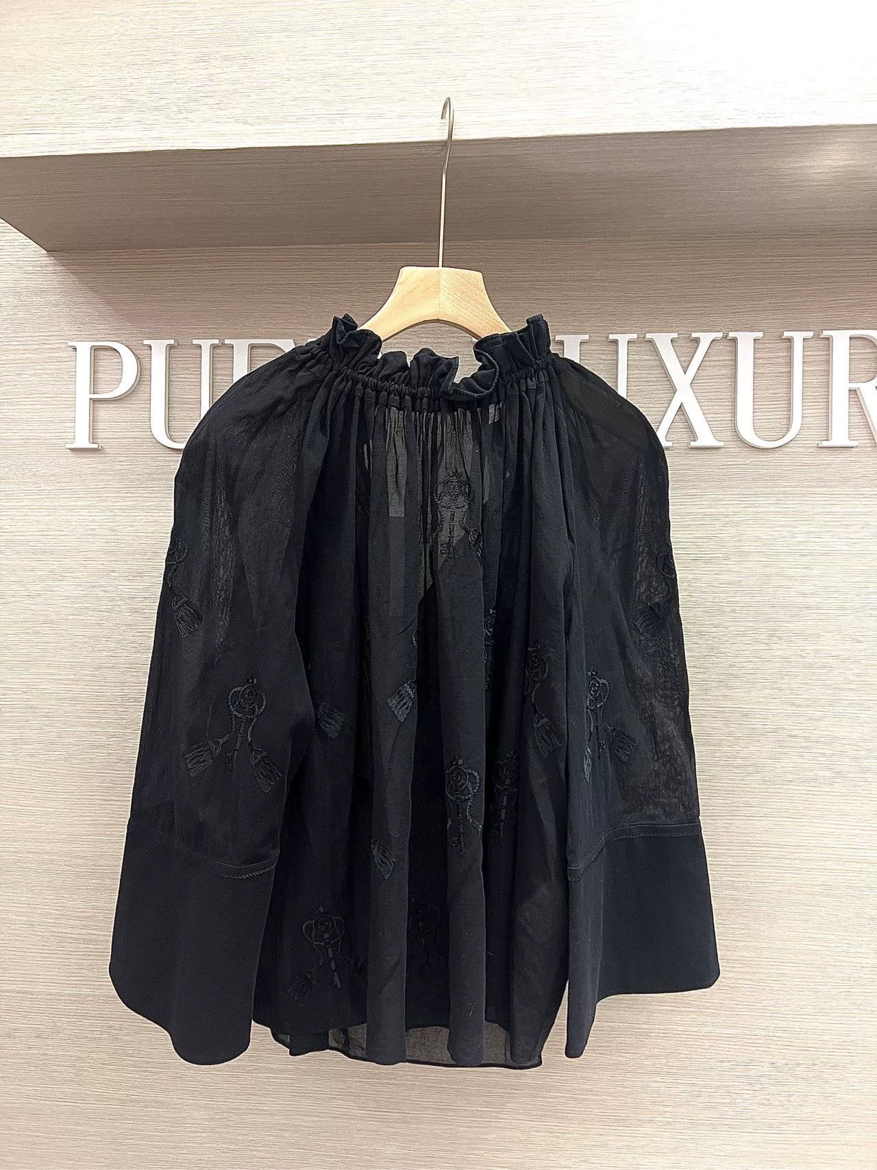 Hermes Hermes Black Silk Top Size 34 Size US S / EU 44-46 / 1 - 2 Thumbnail