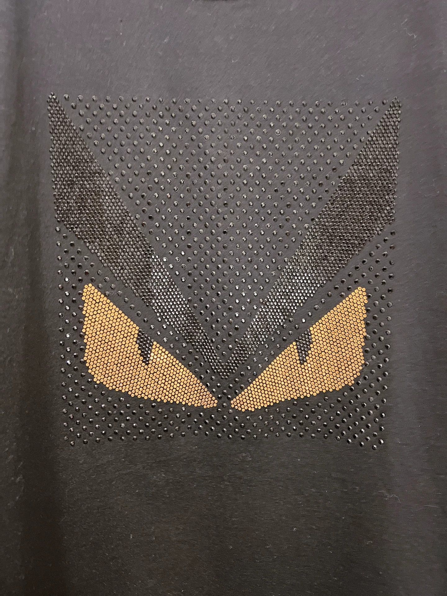 Fendi FENDI Black Devil Crystal Short Sleeve Size US L / EU 52-54 / 3 - 3 Thumbnail