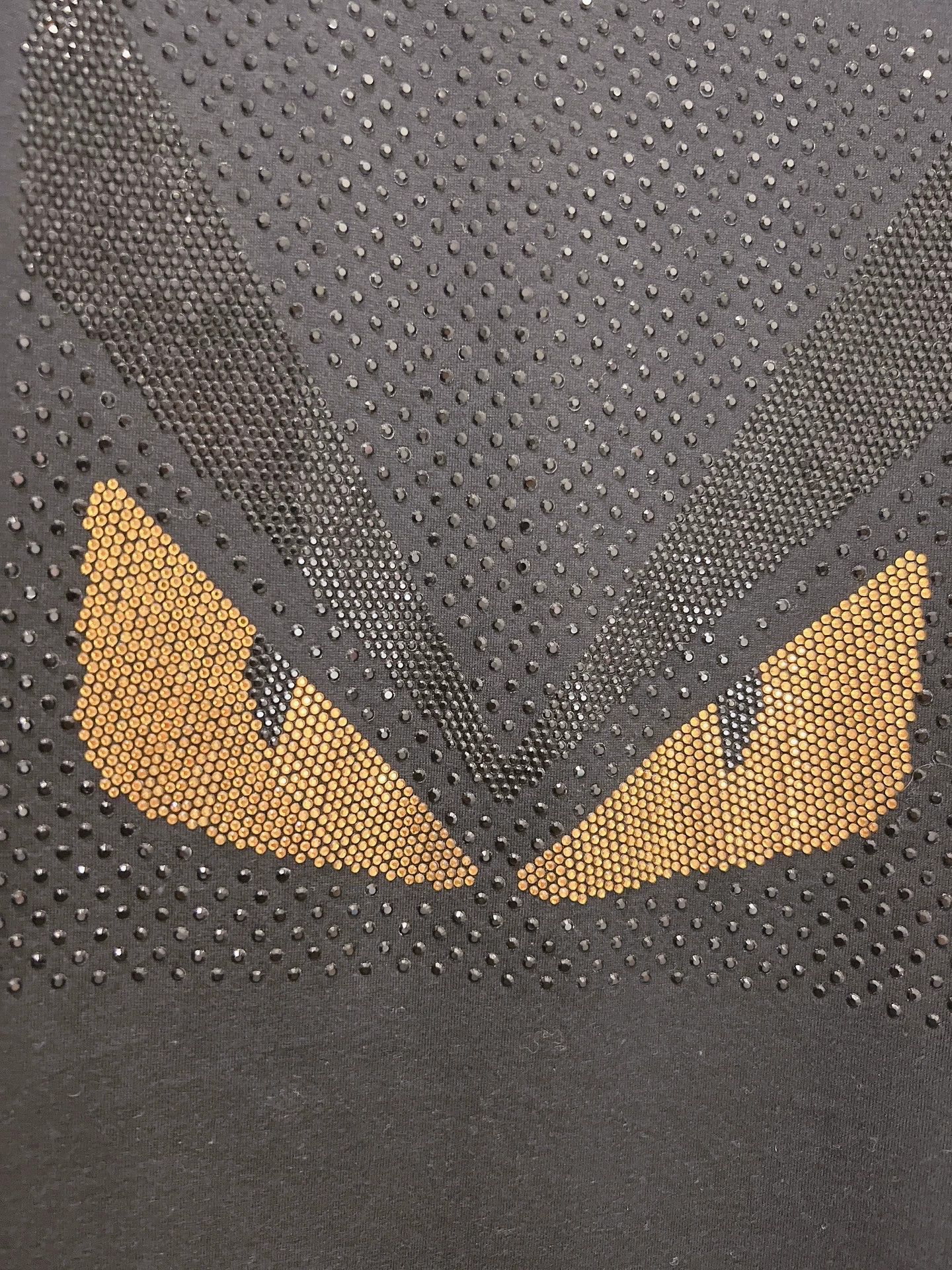 Fendi FENDI Black Devil Crystal Short Sleeve Size US L / EU 52-54 / 3 - 4 Thumbnail