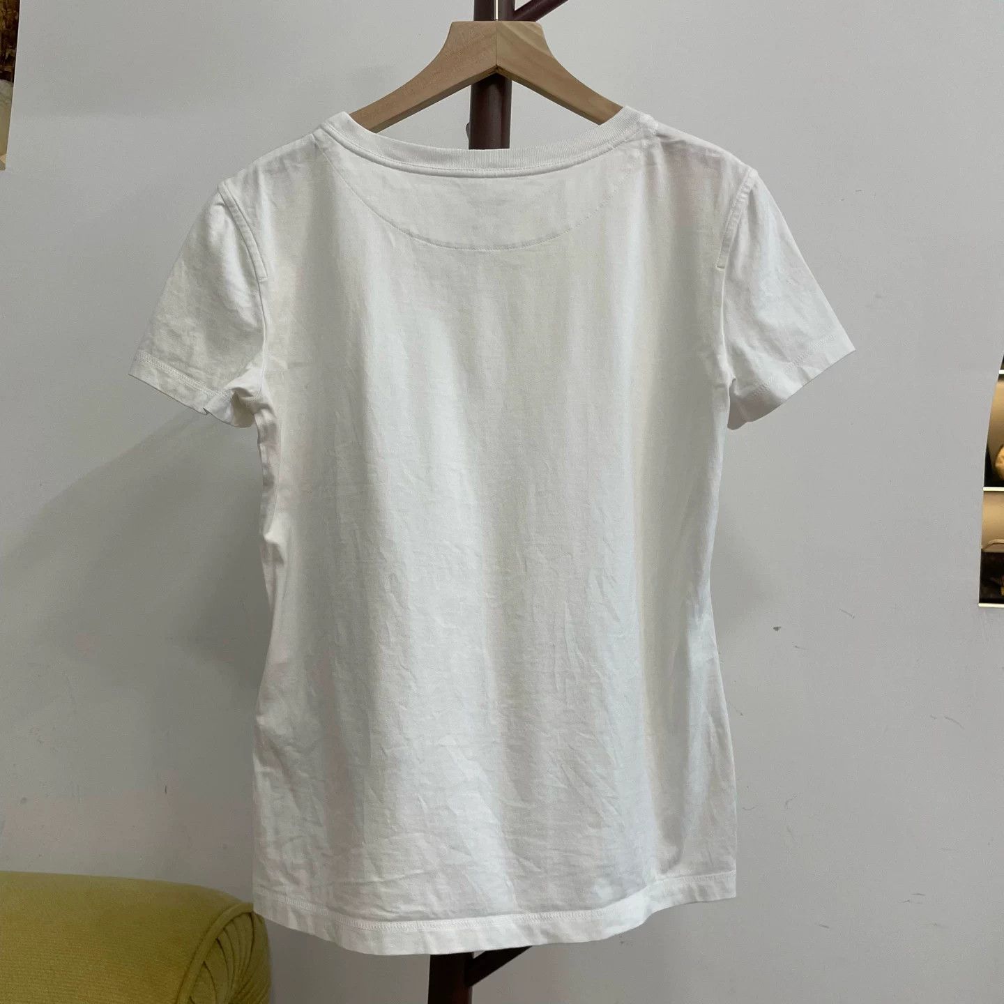 Hermes Hermes White Embroidered Pocket T-Shirt Size US XS / EU 42 / 0 - 2 Thumbnail