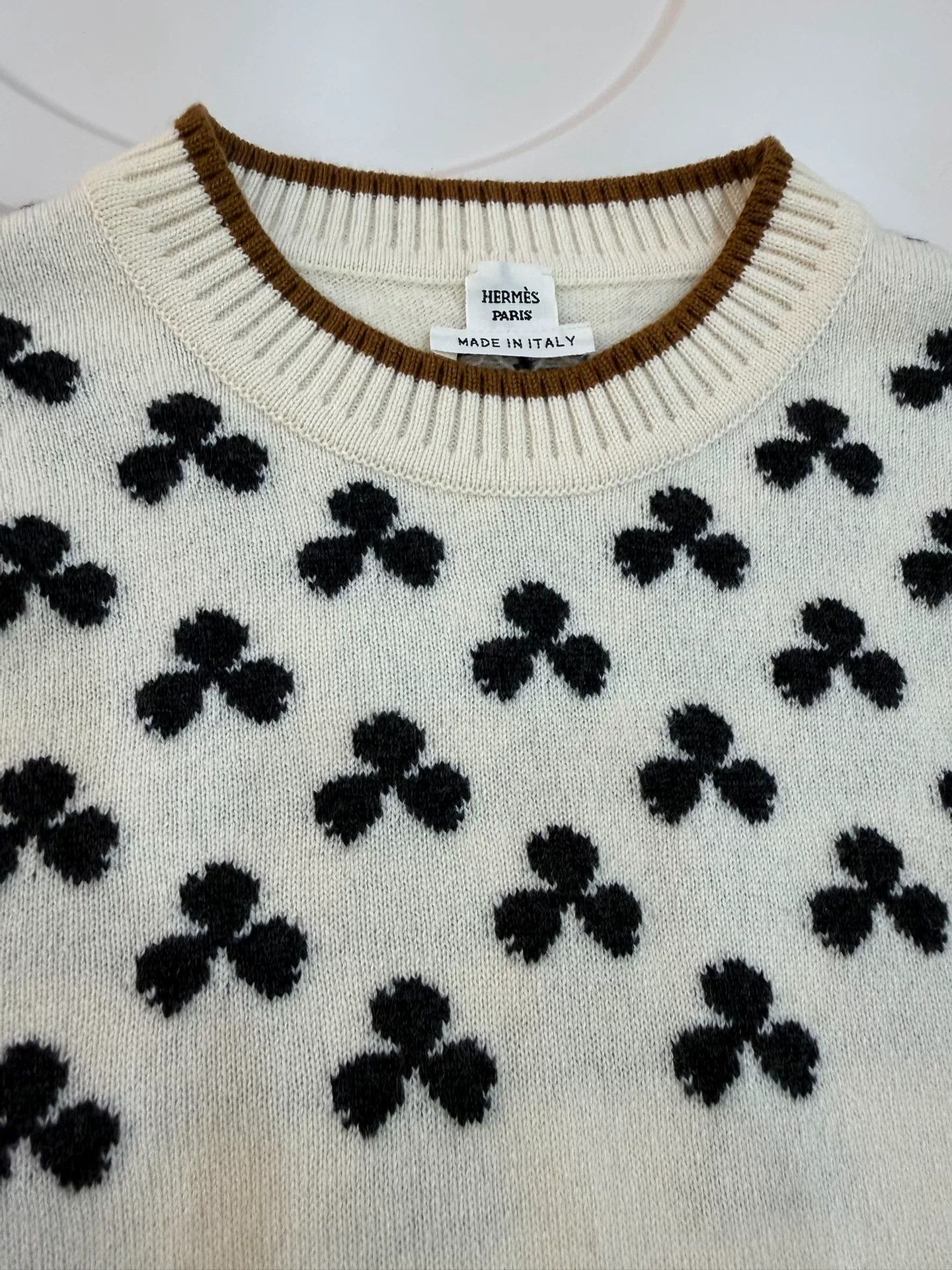 Hermes Hermes Clover Knit Short Sleeve Size US S / EU 44-46 / 1 - 4 Thumbnail