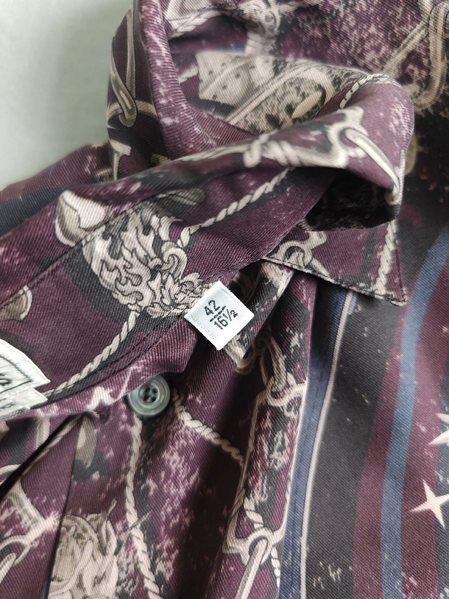 Hermes Hermes Men's Silk Button-Up Shirt Size US XL / EU 56 / 4 - 8 Thumbnail
