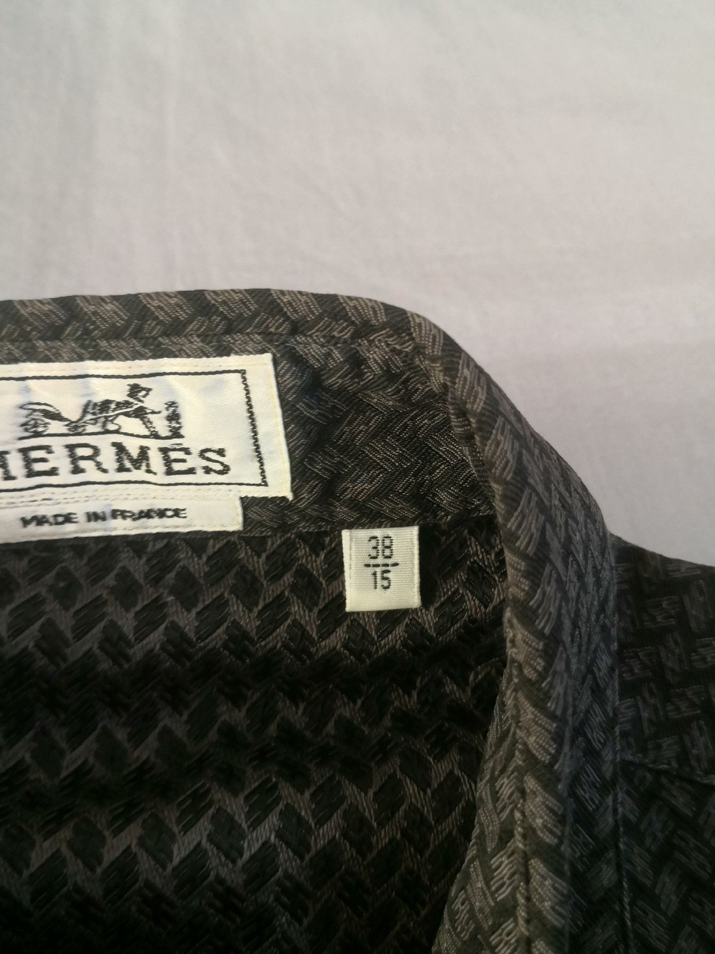 Hermes Hermes Men's Silk Slim Fit Shirt Size US S / EU 44-46 / 1 - 3 Thumbnail