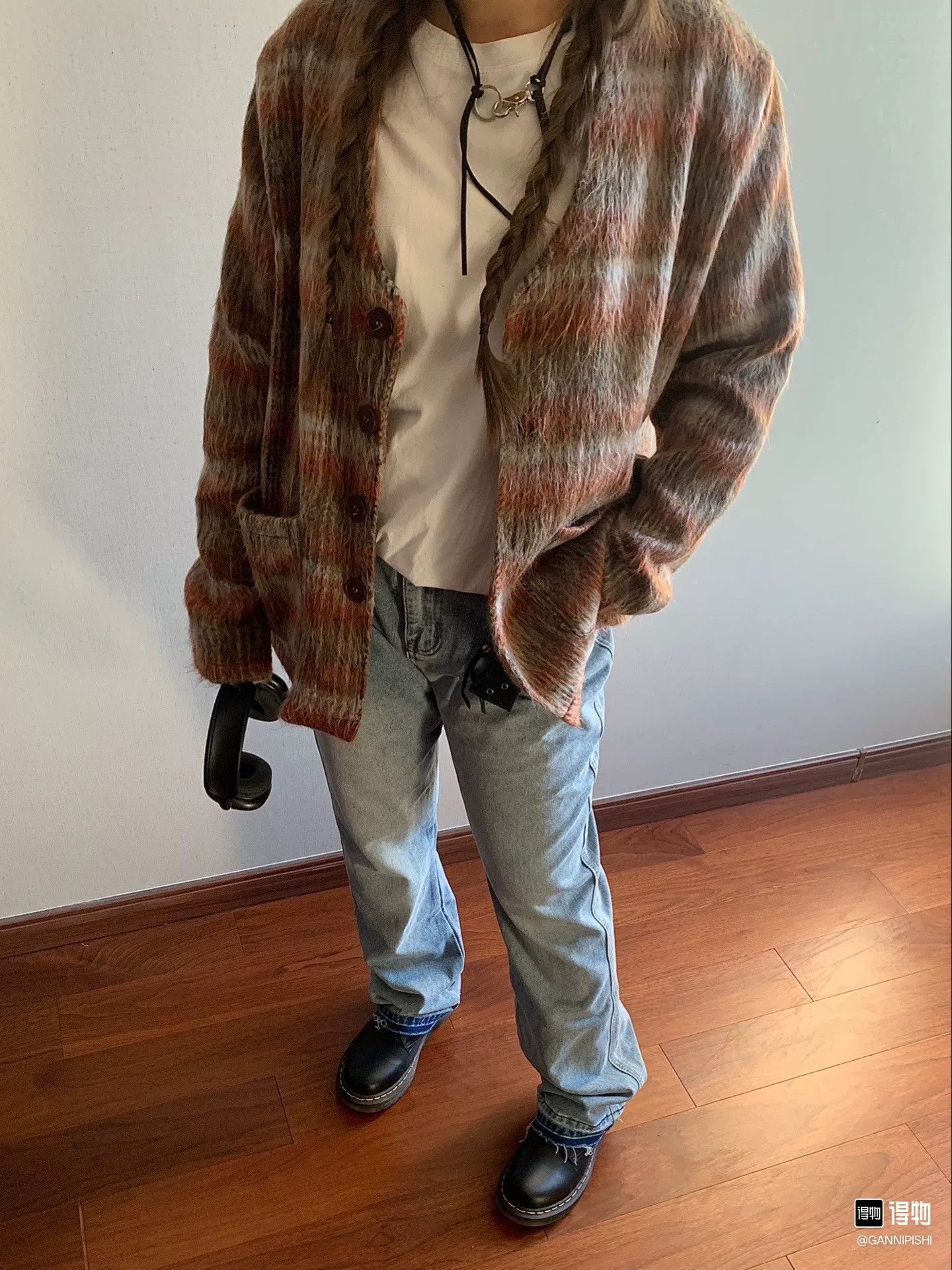 Our Legacy Our Legacy Check Mohair Button Cardigan Size US L / EU 52-54 / 3 - 8 Thumbnail