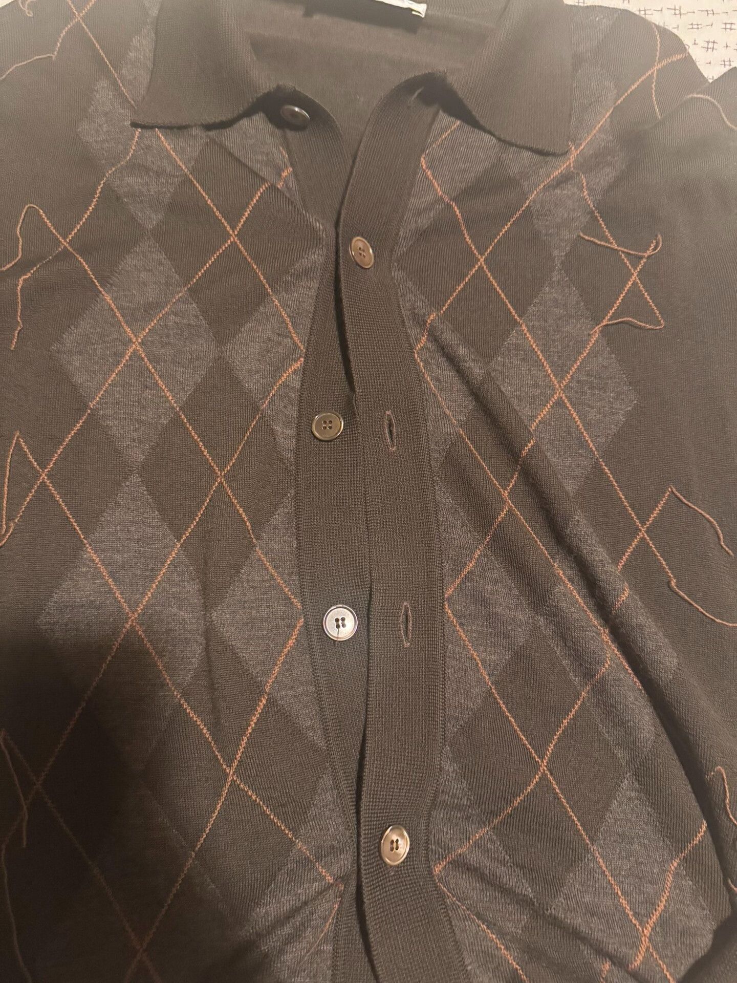 Our Legacy Our Legacy Argyle Cardigan Size US XL / EU 56 / 4 - 2 Thumbnail