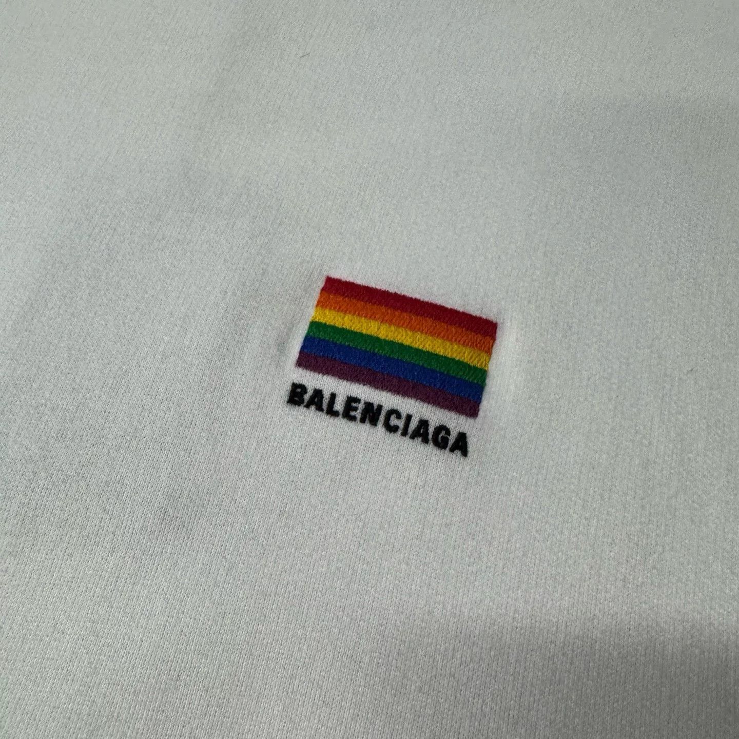 Balenciaga Balenciaga Rainbow Flag White Hoodie Size US XS / EU 42 / 0 - 2 Thumbnail