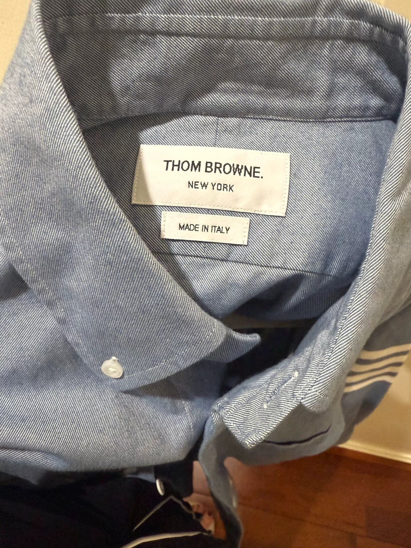 Thom Browne Thom Browne Four-Bar Shirt Size US XS / EU 42 / 0 - 3 Thumbnail