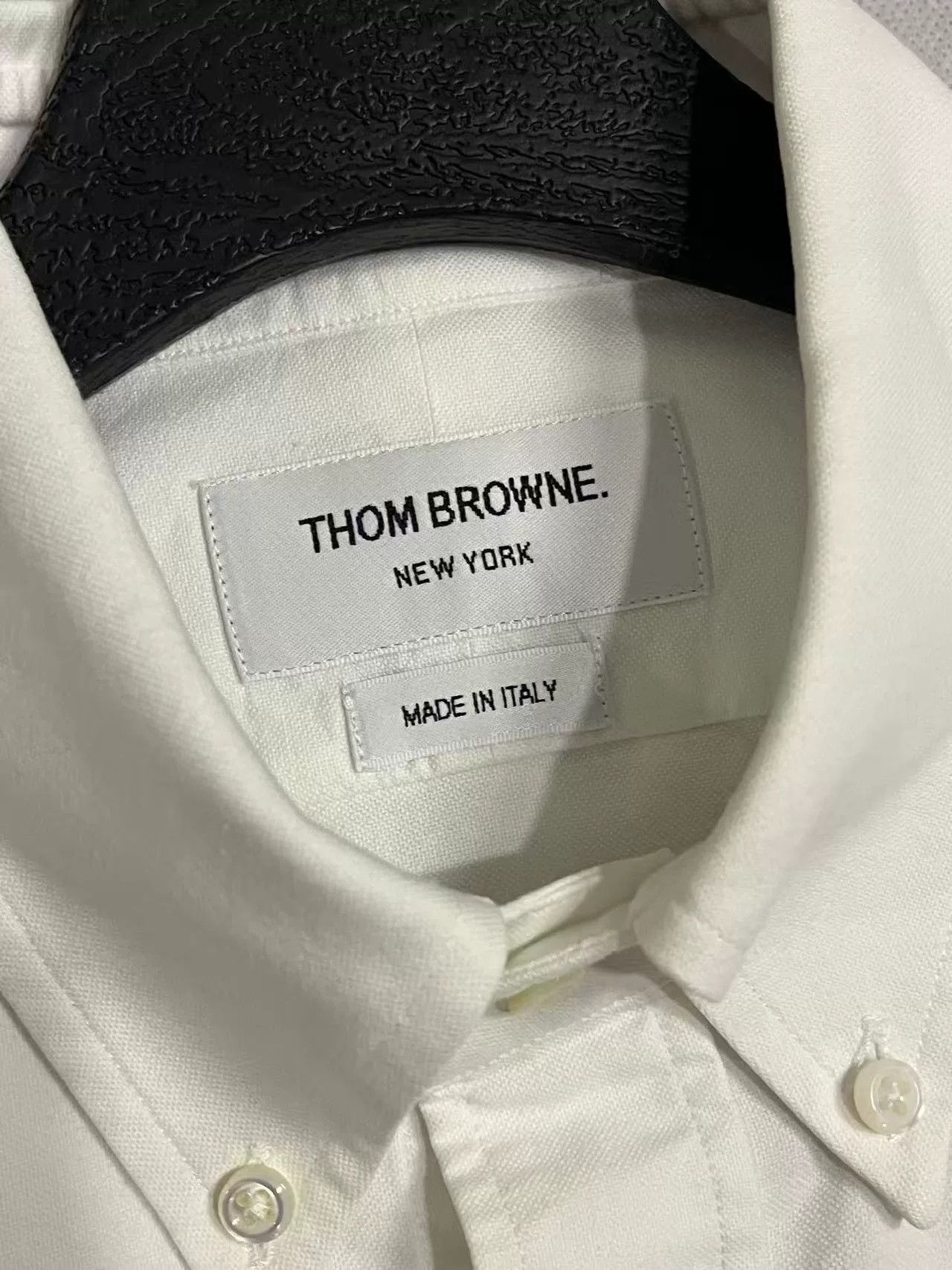 Thom Browne Thom Browne White Oxford Shirt W/Embroidery Size US M / EU 48-50 / 2 - 3 Thumbnail