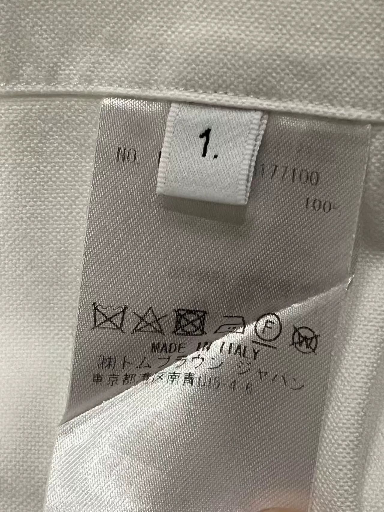 Thom Browne Thom Browne White Oxford Shirt W/Embroidery Size US M / EU 48-50 / 2 - 4 Thumbnail
