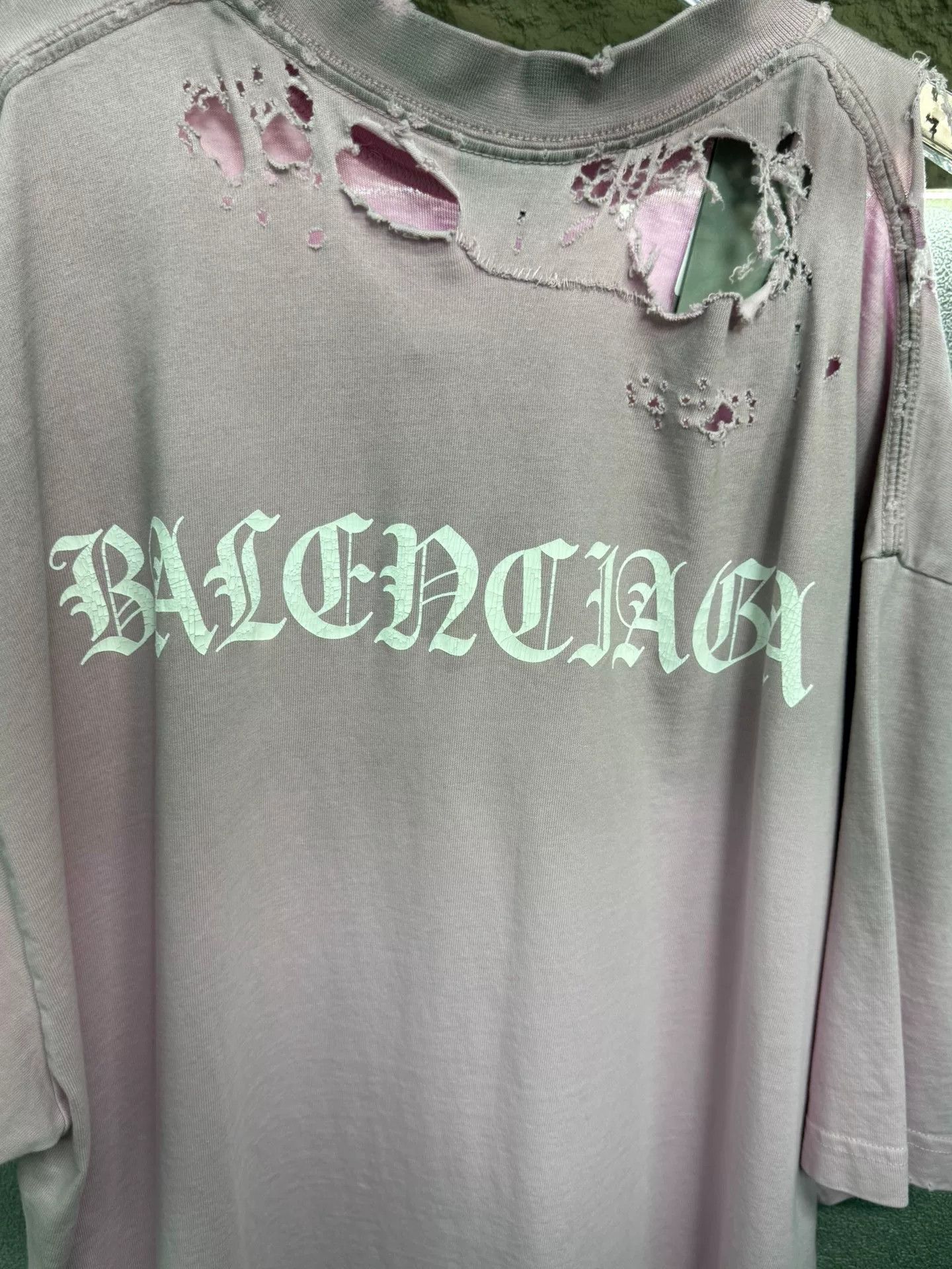 Balenciaga Balenciaga Pink Sanskrit T-shirt M Size US M / EU 48-50 / 2 - 5 Thumbnail