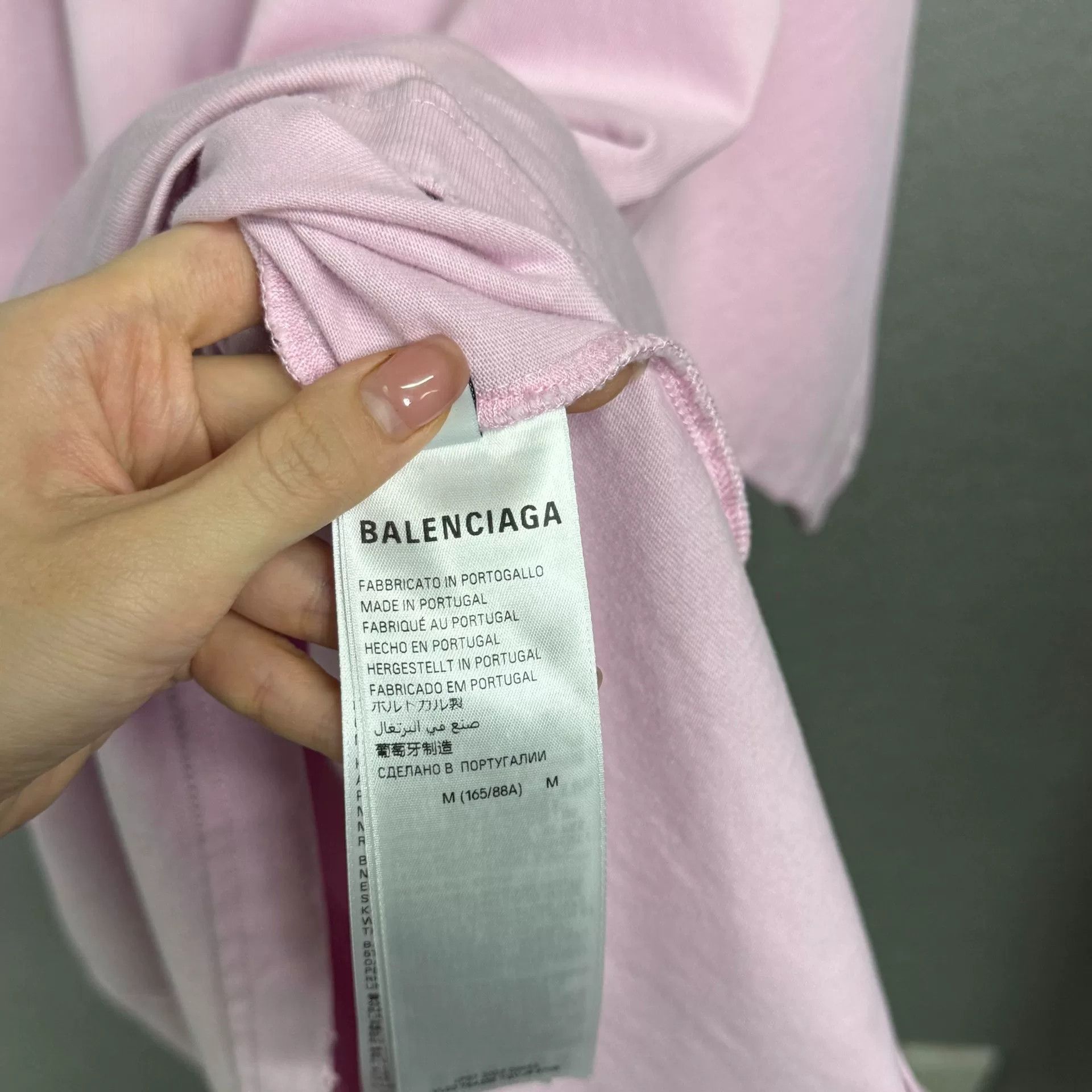 Balenciaga Balenciaga Pink Sanskrit T-shirt M Size US M / EU 48-50 / 2 - 4 Thumbnail