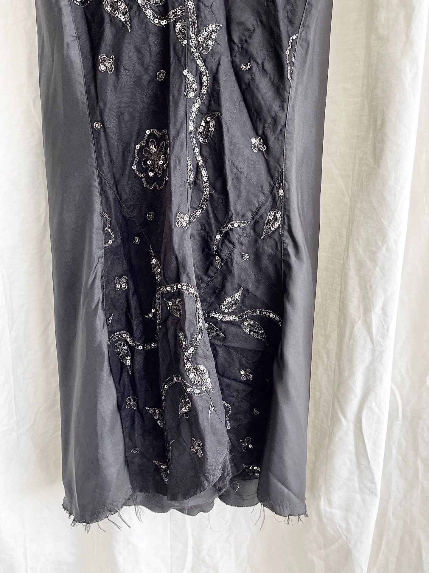Junya Watanabe black sequined floral evening gown dress Size US M / EU 48-50 / 2 - 6 Thumbnail