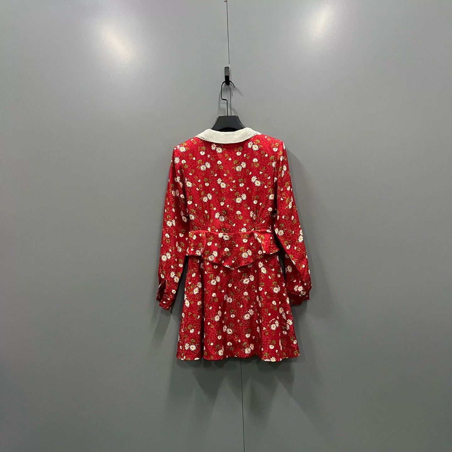 Miu Miu miu miu red floral print dress Size US 38 / EU 54 - 3 Thumbnail