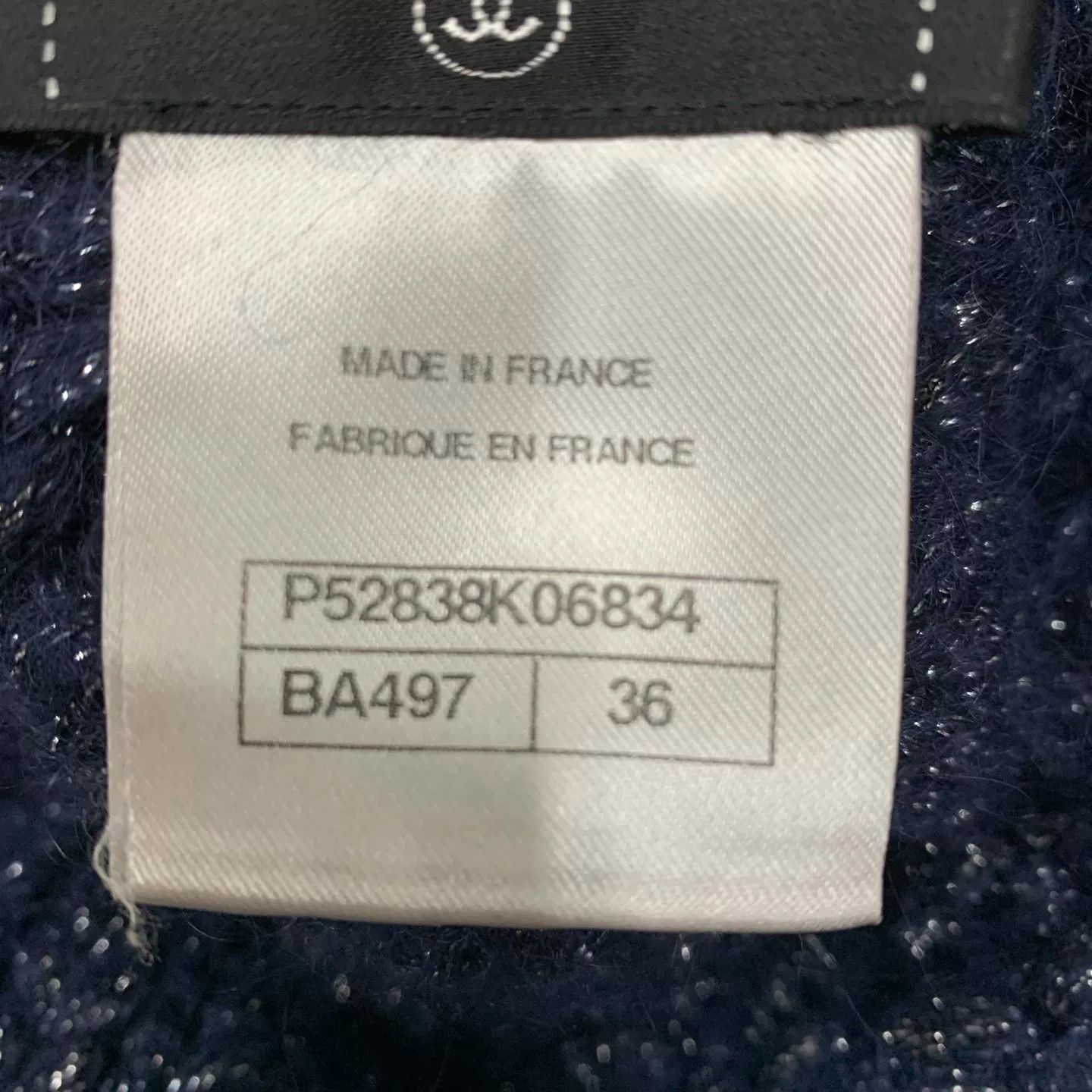 Chanel chanel blue glitter turtleneck sweater Size US S / EU 44-46 / 1 - 4 Thumbnail