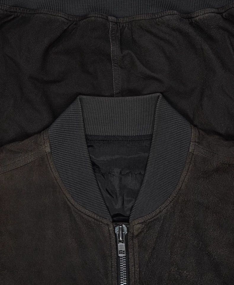 Rick Owens Rick Owens Blistered Leather Bomber Jacket Size US XS / EU 42 / 0 - 3 Thumbnail