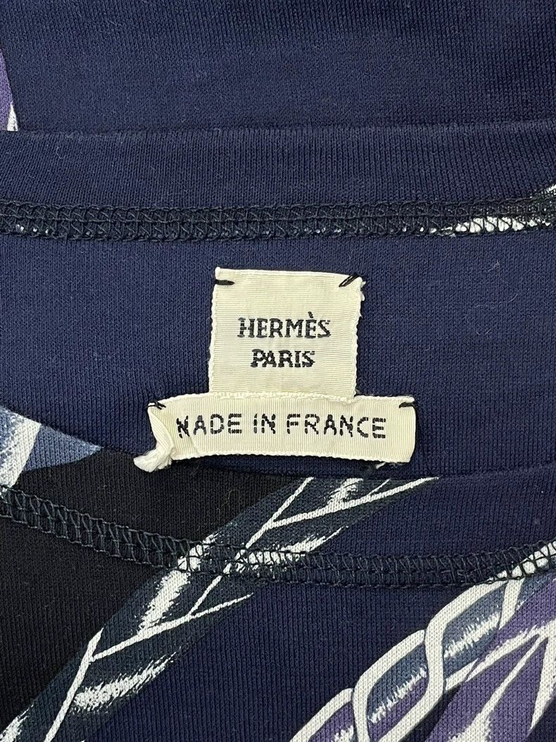 Hermes Hermes Blue Chain Print Short Sleeve T-shirt Size US M / EU 48-50 / 2 - 3 Thumbnail