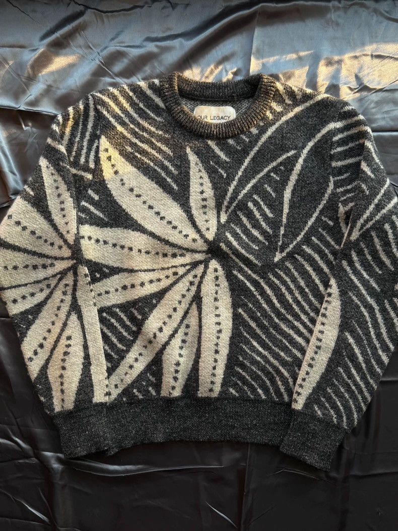 Our Legacy Our Legacy Wool-Linen Cocoon Knit Sweater Size US L / EU 52-54 / 3 - 2 Thumbnail