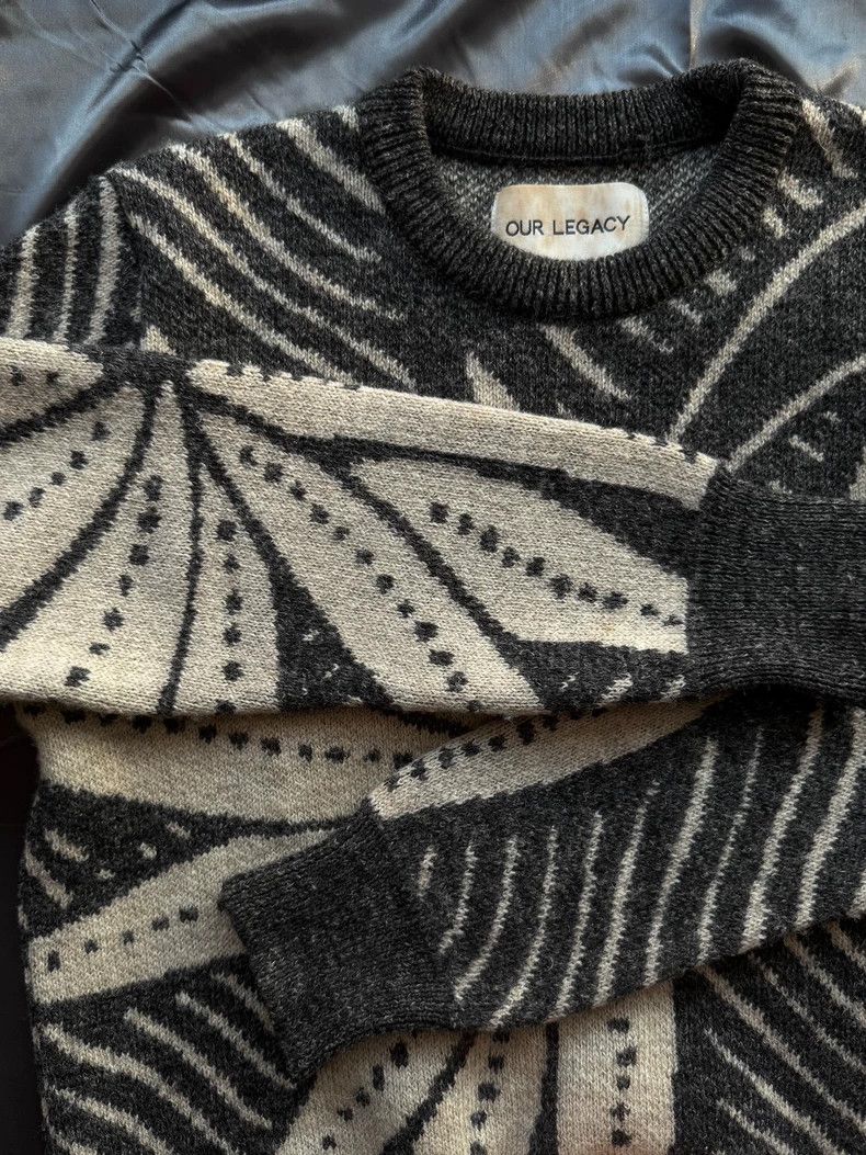 Our Legacy Our Legacy Wool-Linen Cocoon Knit Sweater Size US L / EU 52-54 / 3 - 4 Thumbnail