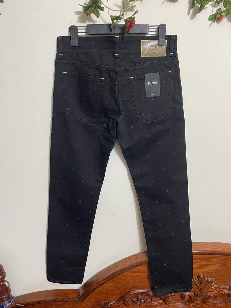 Fendi Fendi Embroidered Denim Jeans Size 32 Size US 32 / EU 48 - 2 Thumbnail
