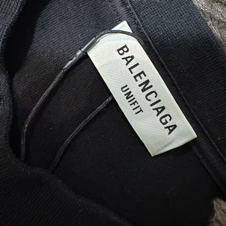 Balenciaga Balenciaga Black Distressed BB Scissors Longsleeve Size US M / EU 48-50 / 2 - 3 Thumbnail