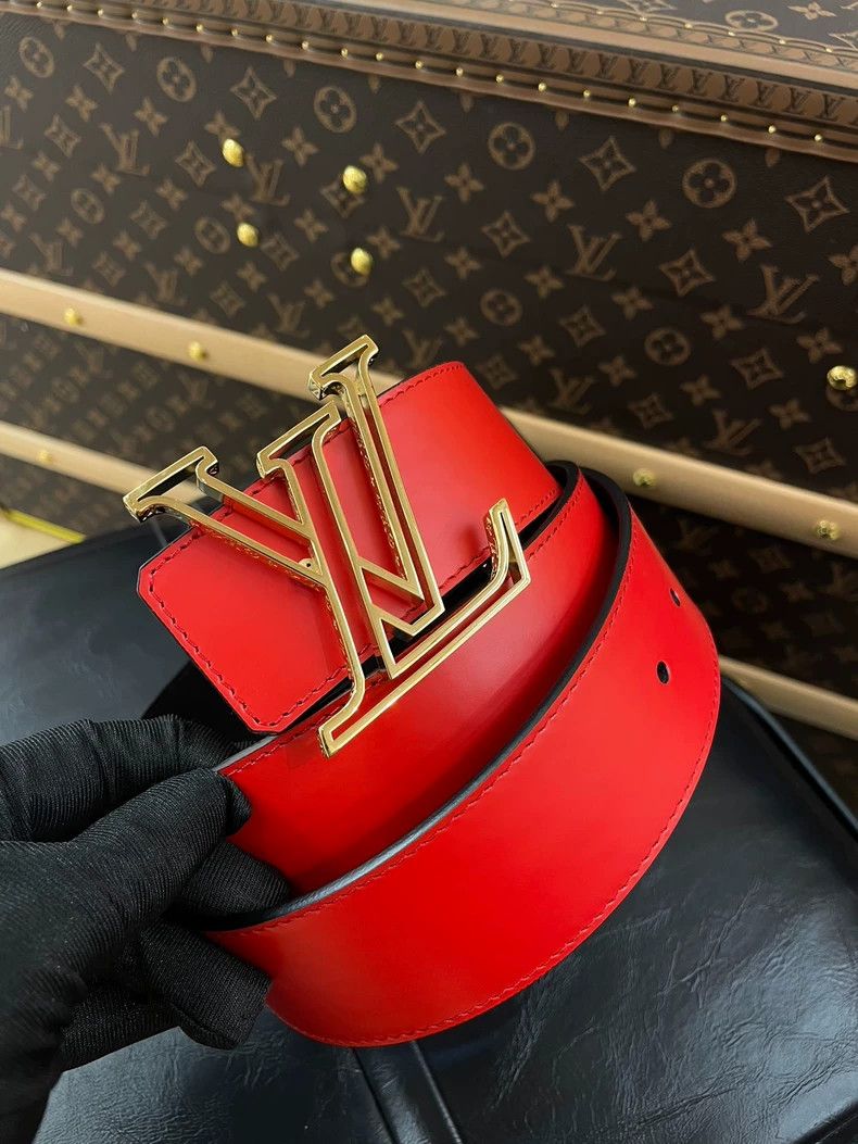 Louis Vuitton Louis Vuitton Red Belt Size ONE SIZE - 6 Thumbnail