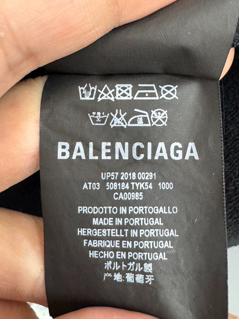 Balenciaga Balenciaga Back Logo Print Hoodie Size US L / EU 52-54 / 3 - 5 Thumbnail
