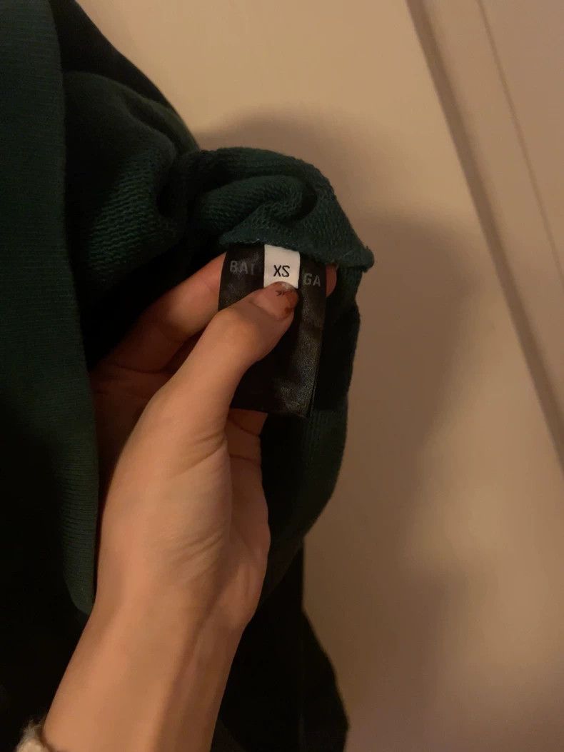 Balenciaga Balenciaga Back Logo Green Hoodie XS Size US XS / EU 42 / 0 - 3 Thumbnail
