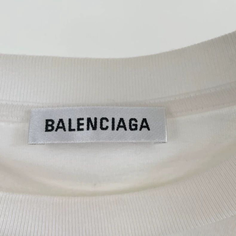 Balenciaga Balenciaga White T-shirt M Size US M / EU 48-50 / 2 - 6 Thumbnail